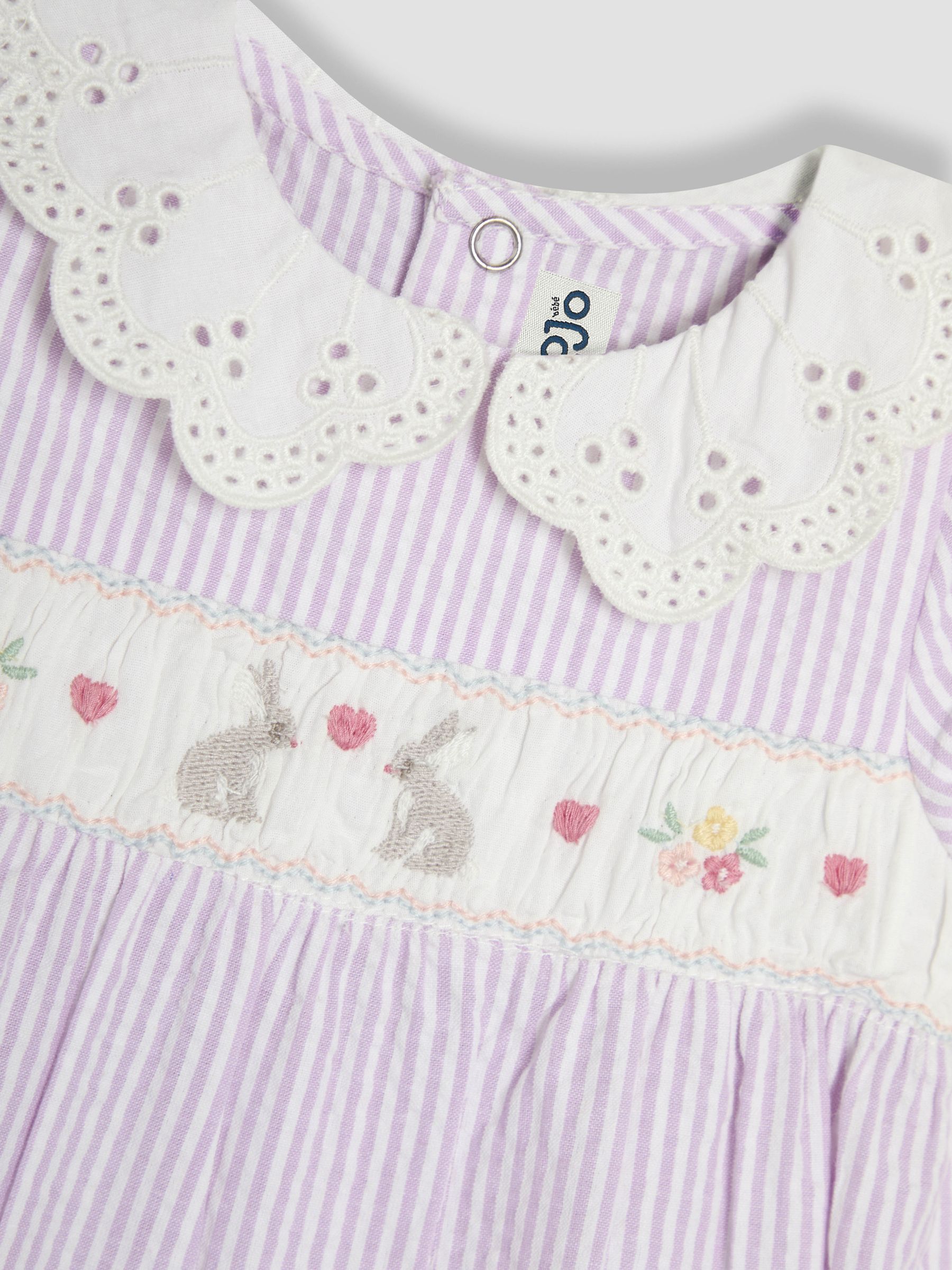 Yellow Duck Embroidered Smocked Pretty Romper