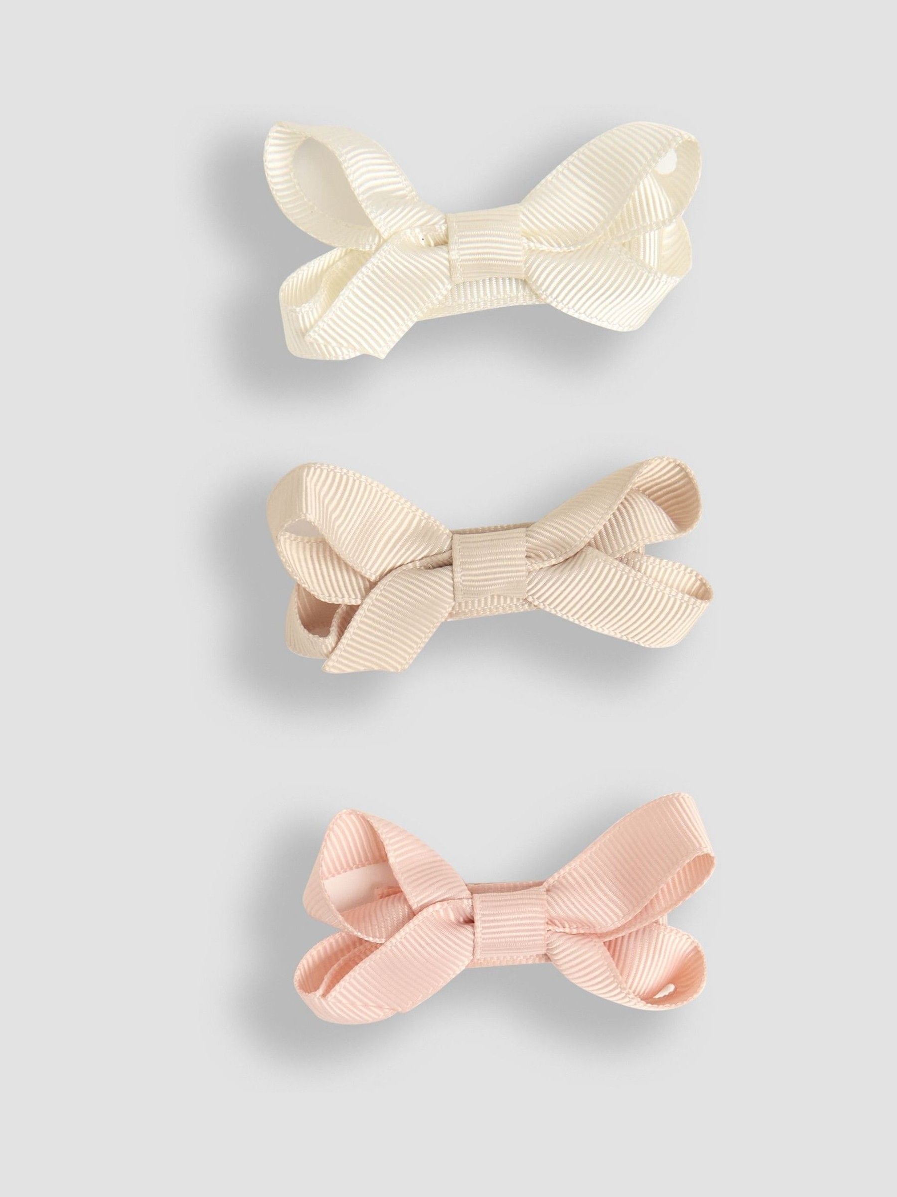 Natural Bow Clips 3 Pack
