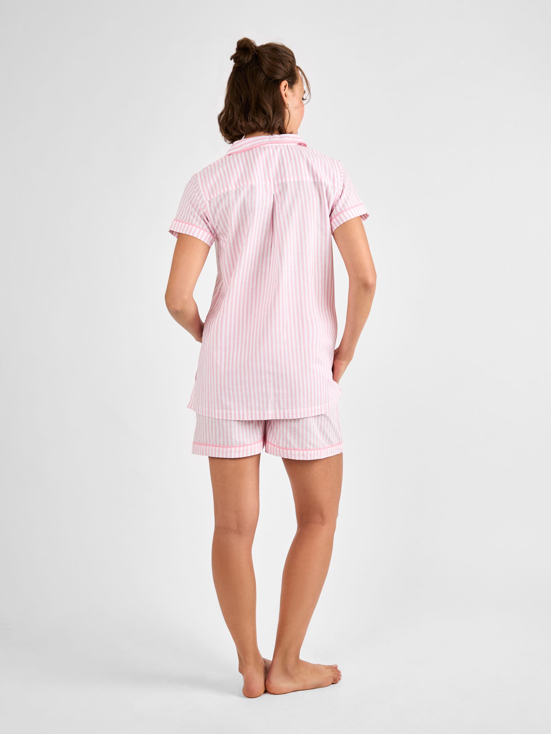 Pink Stripe Maternity Short Pyjamas Set