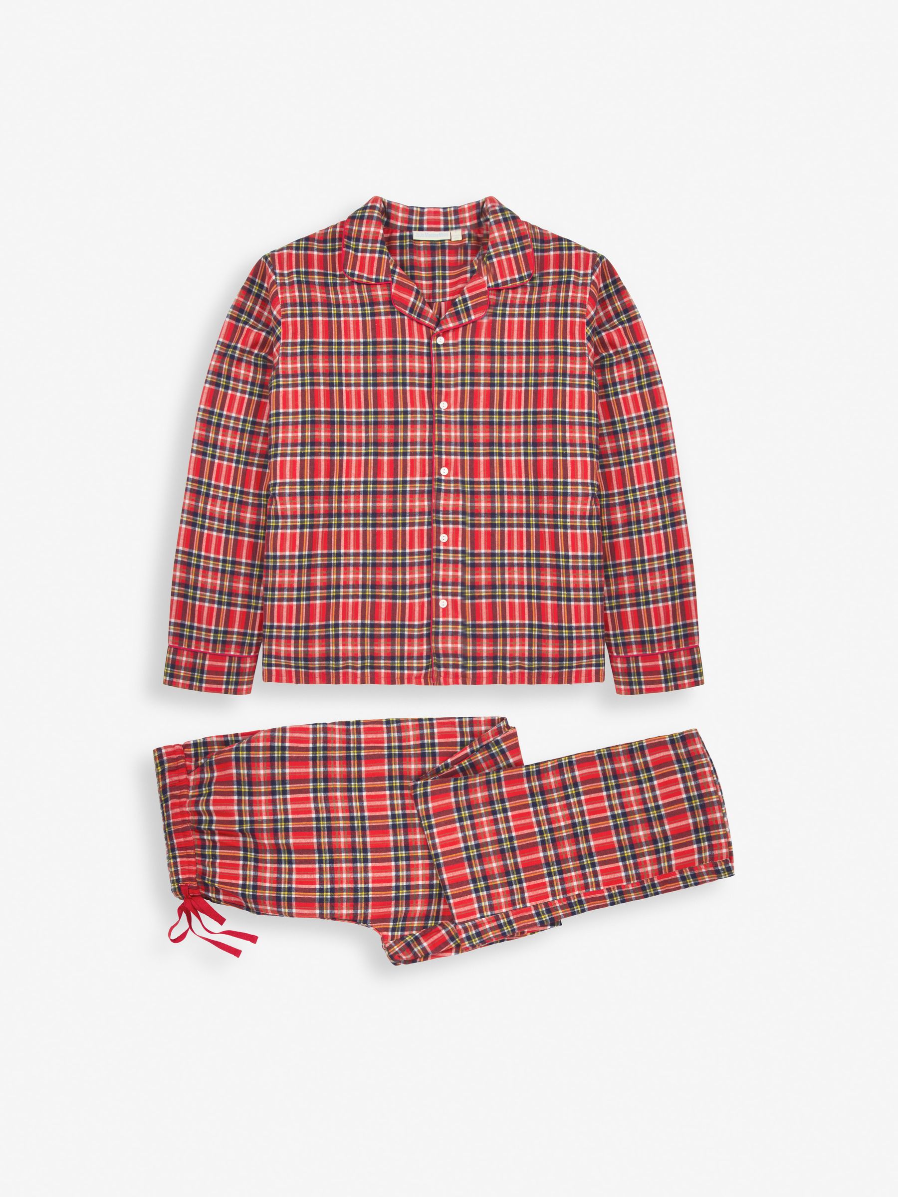 Red Men's Tartan Pyjama Set