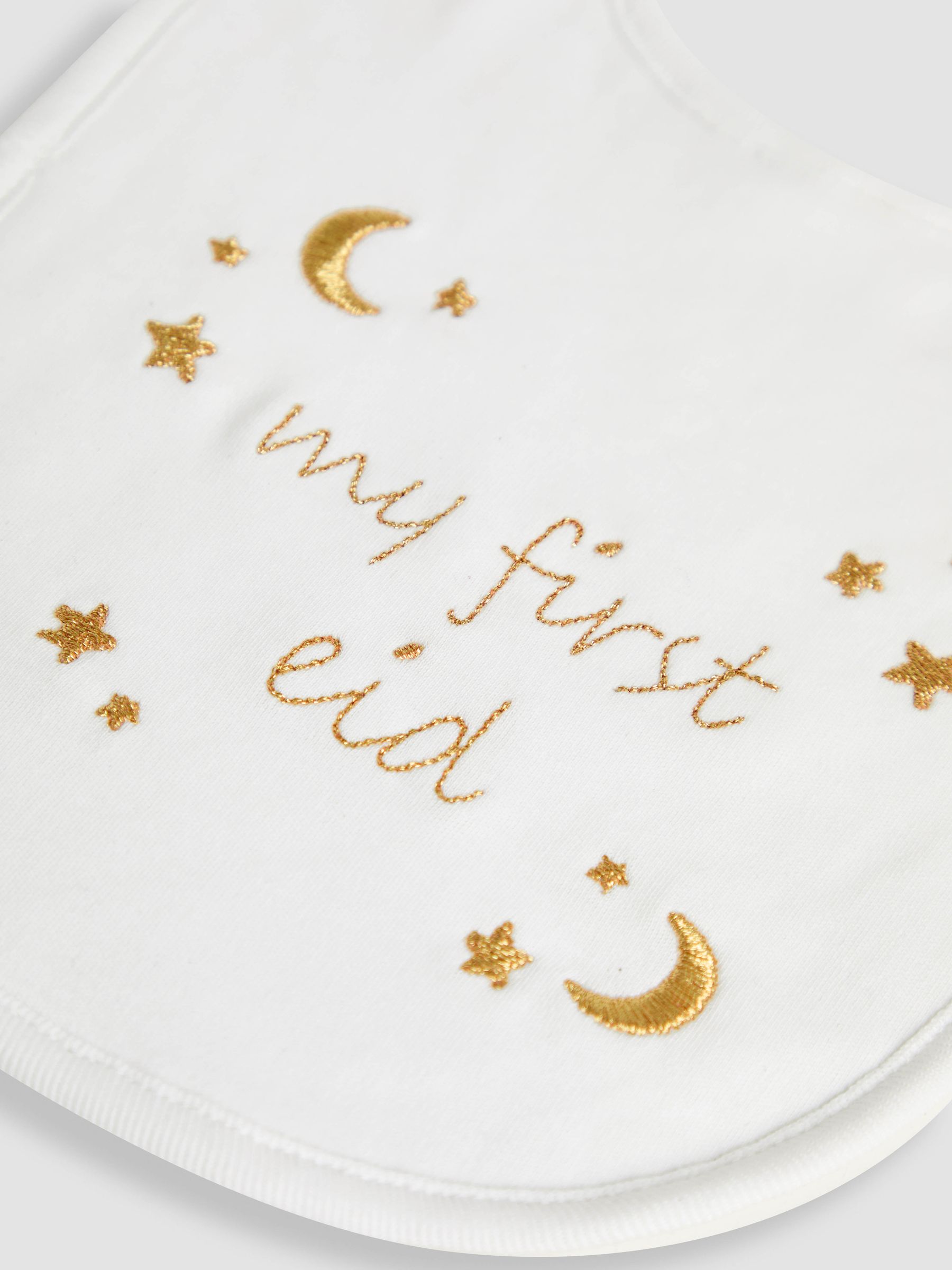 White My First Eid Bib