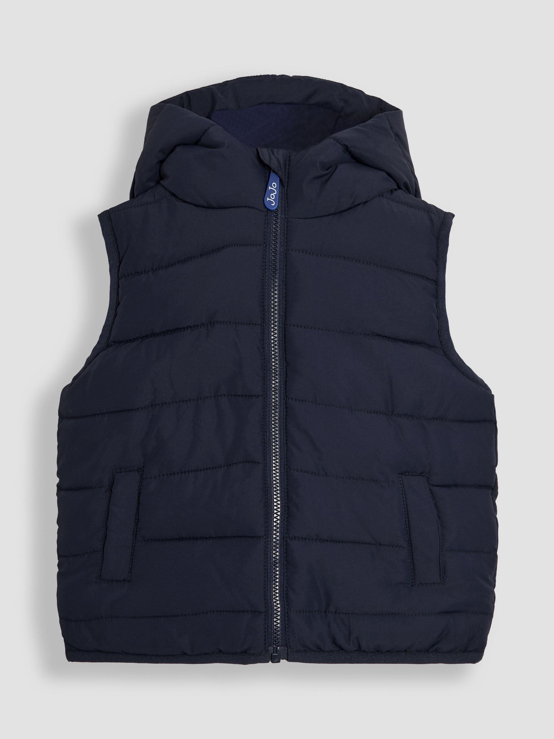 Navy Quilted Puffer Gilet