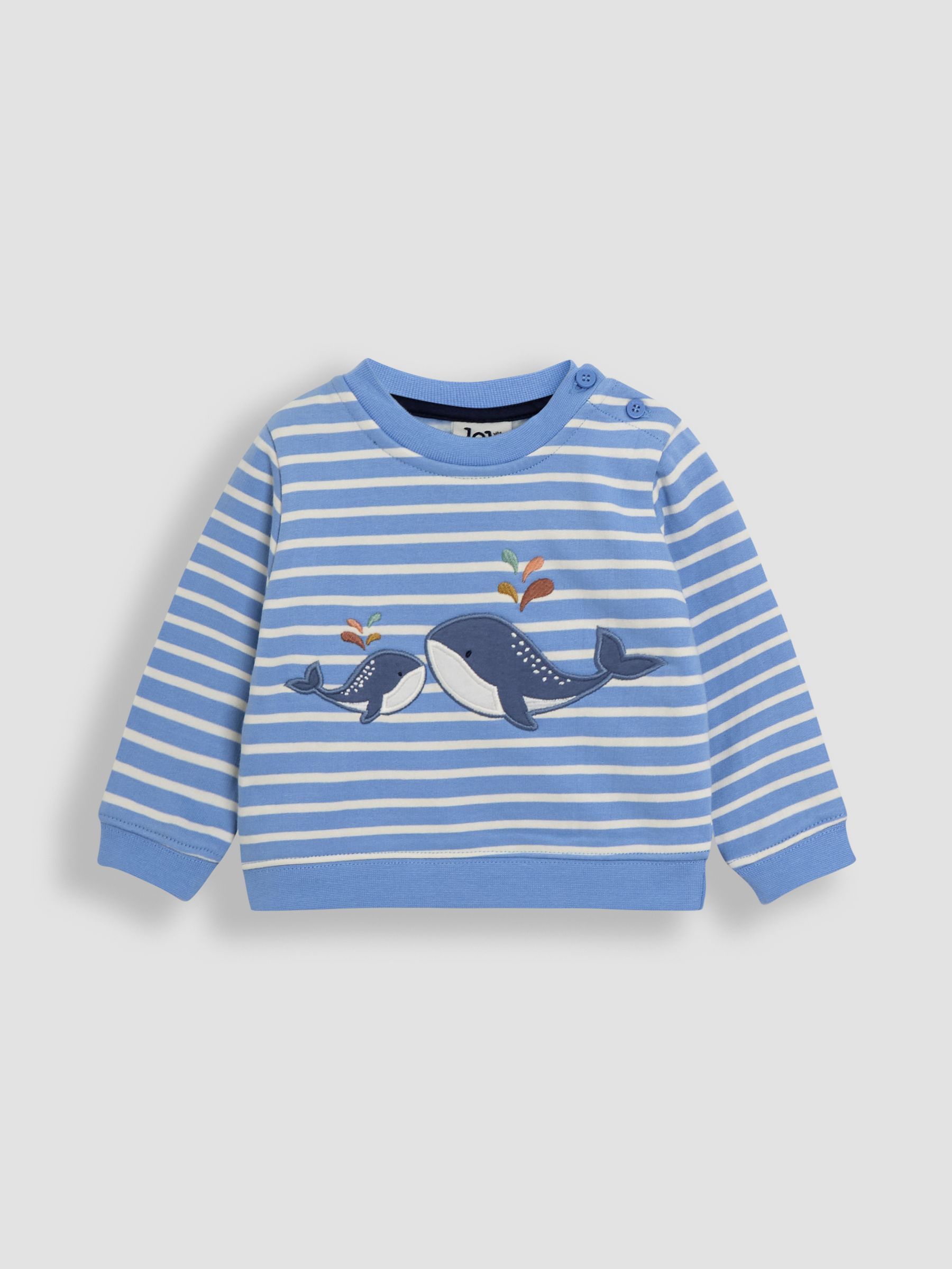 Blue 2-Piece Whale Appliqué Sweatshirt & Leggings Set
