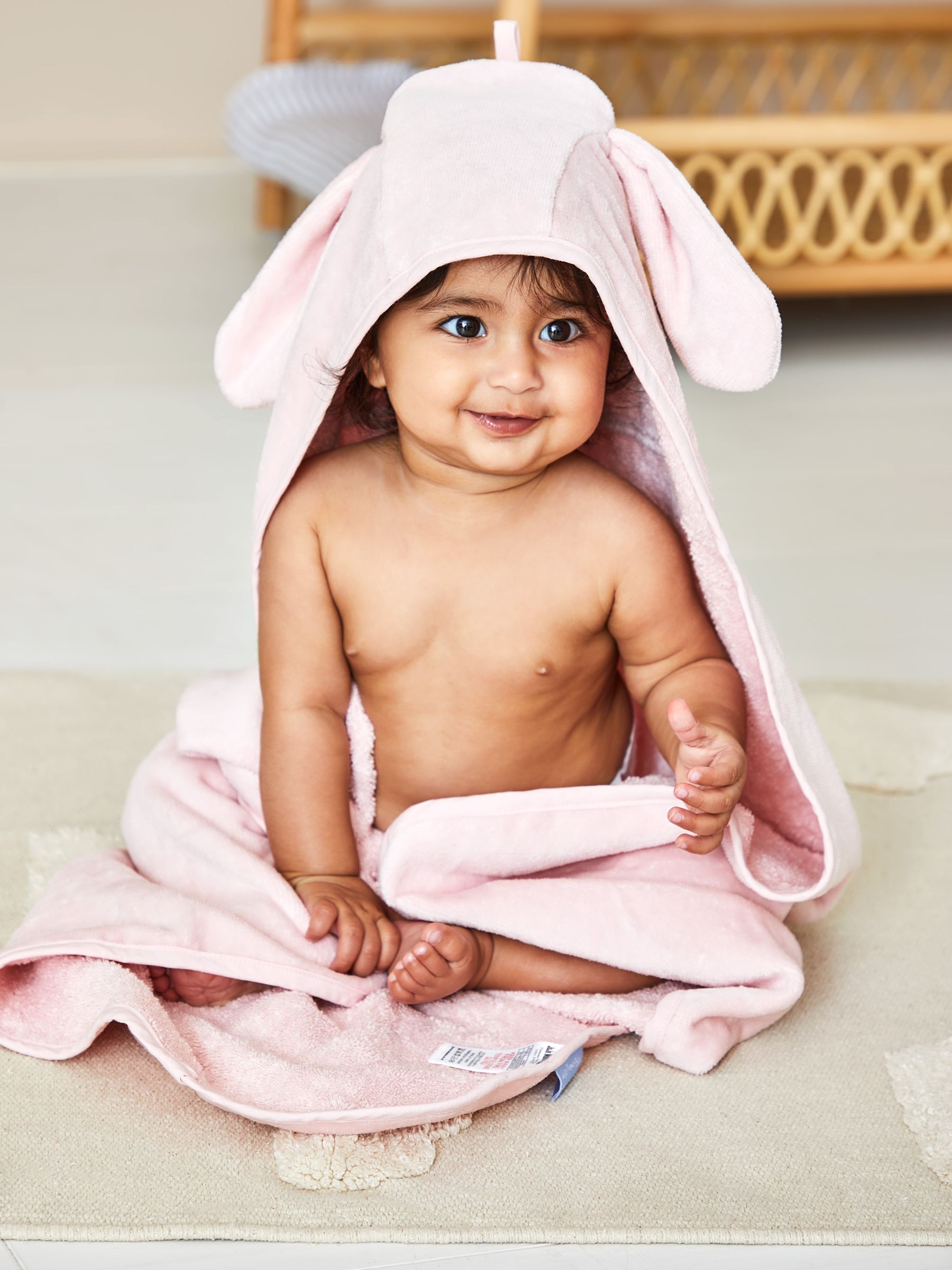 Personalised Bunny Hooded Towel