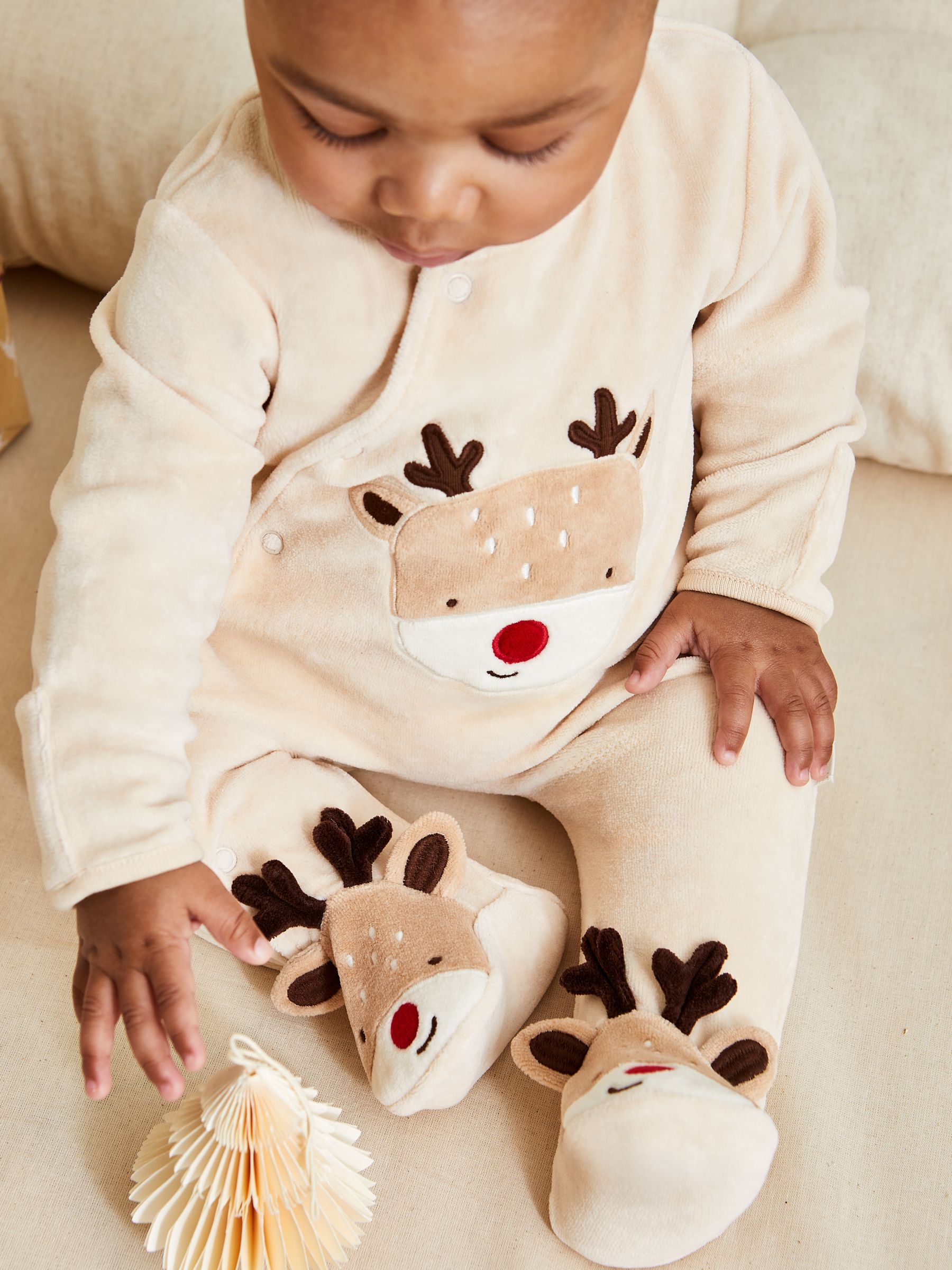 Brown Baby Reindeer Novelty Hat