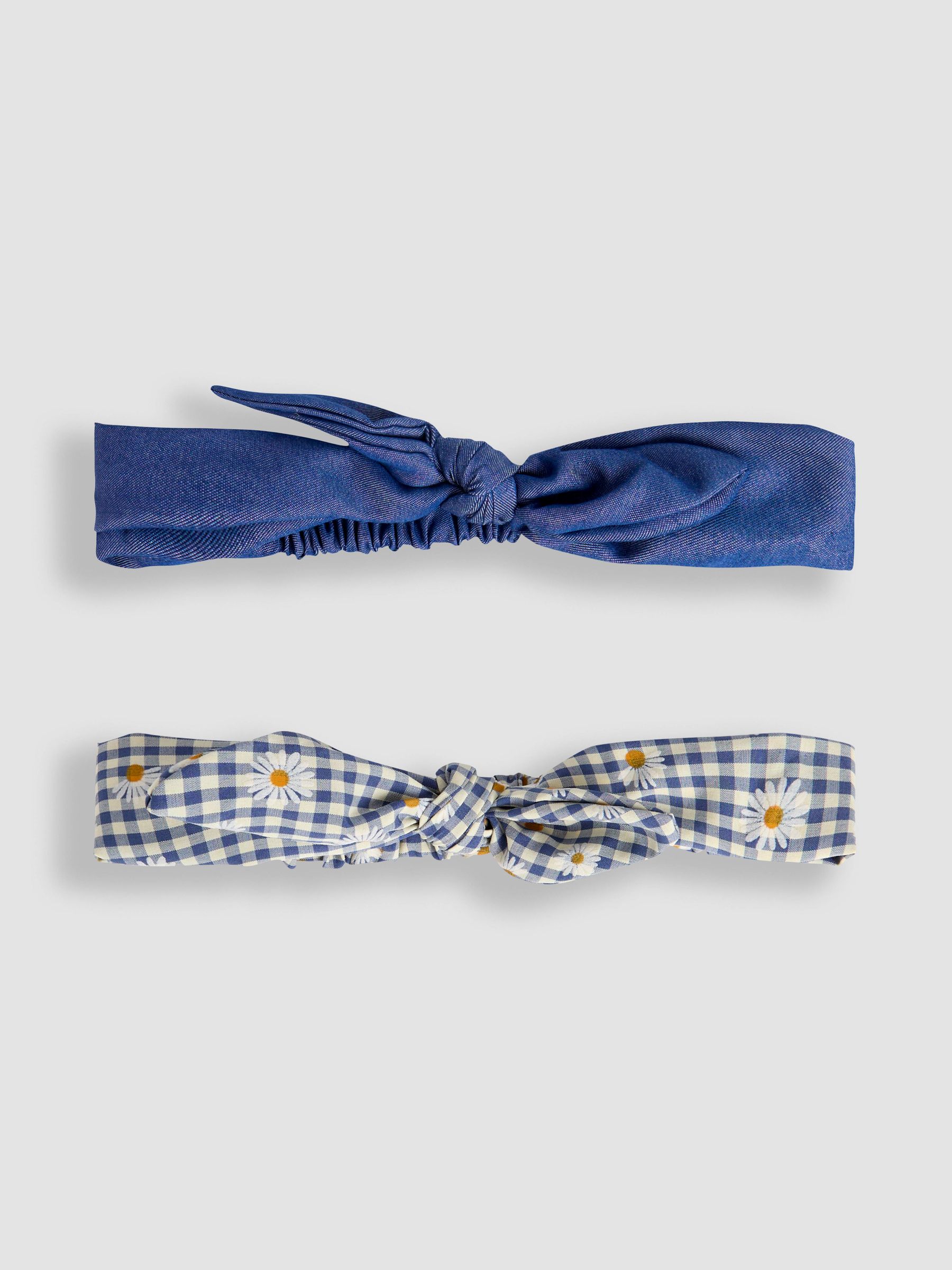 Denim Pretty Bow Headbands 2 Pack