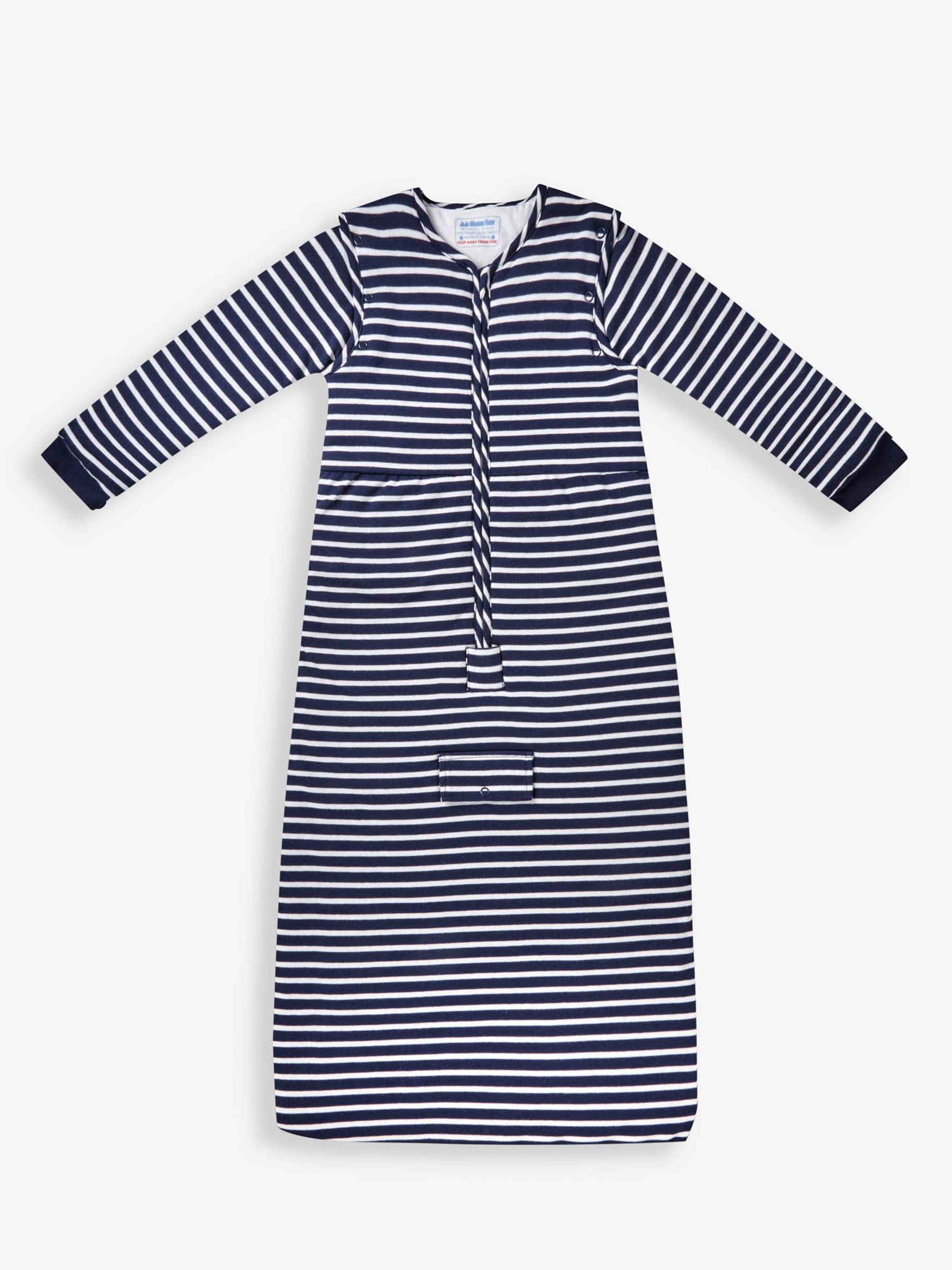 Navy Stripe 2.5 Tog Travel Toddler Sleeping Bag