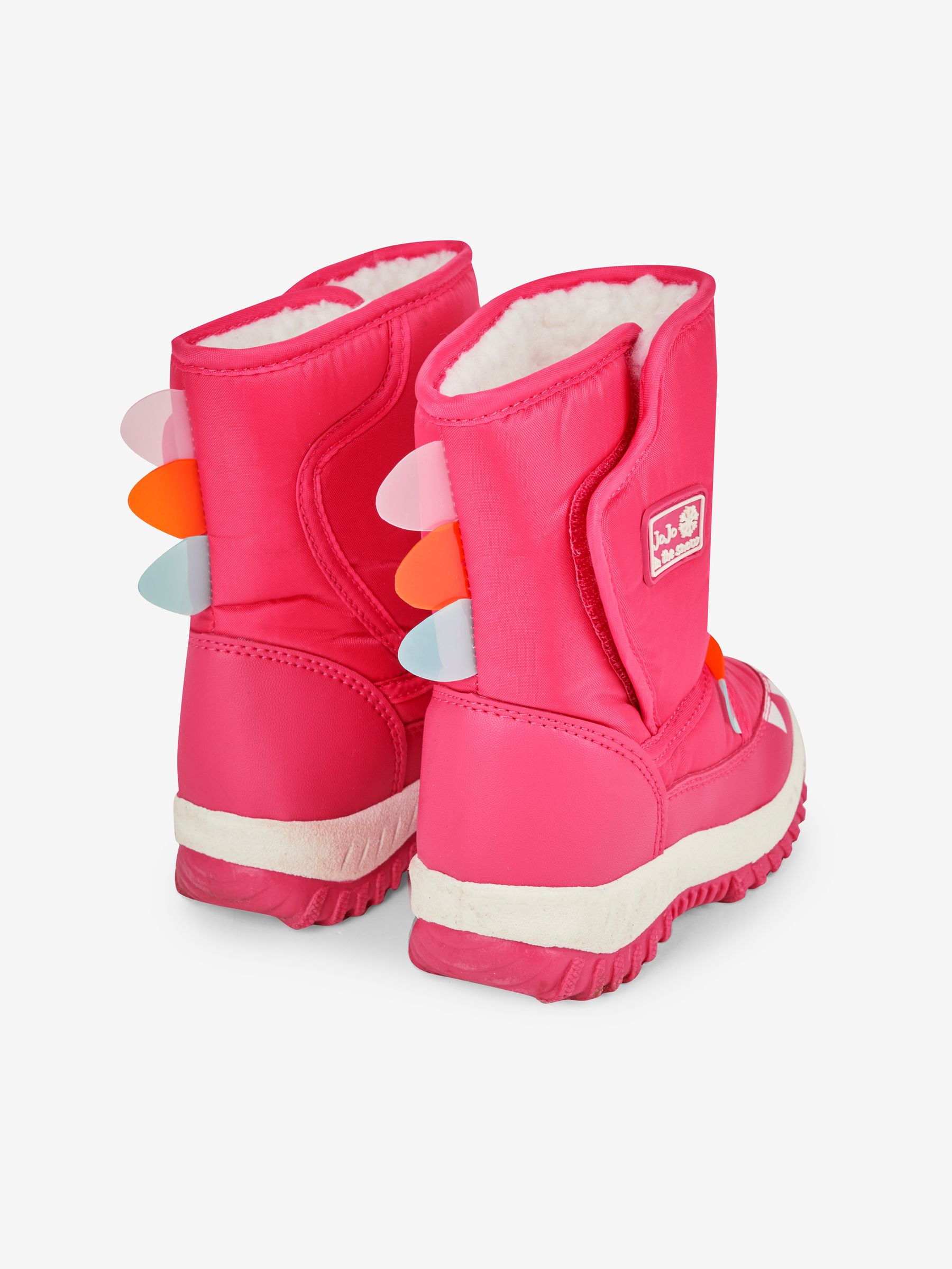 Fuchsia Girls' Dino Snow Boots