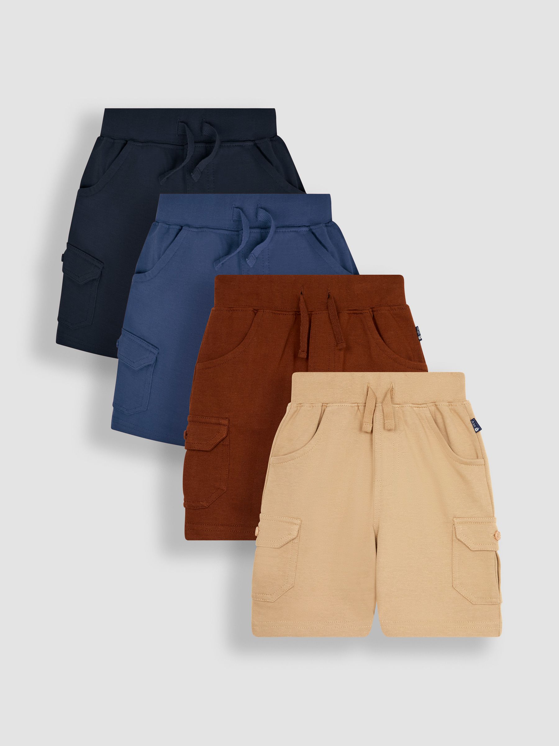 Blue 4-Pack Jersey Cargo Shorts
