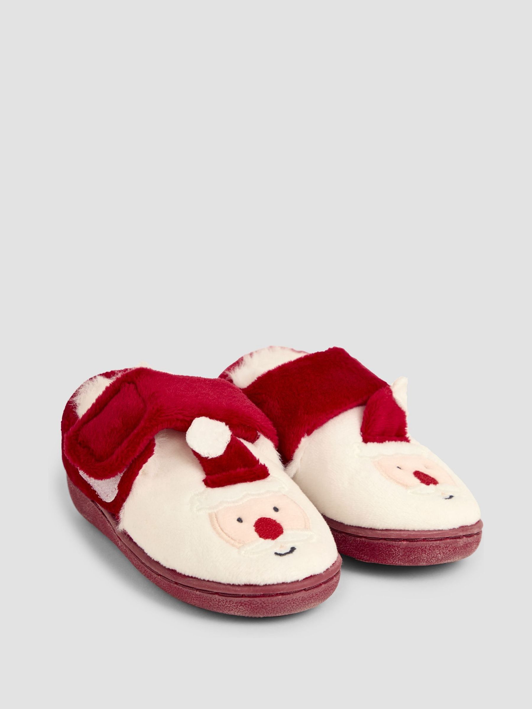Red Santa Christmas Santa Slipper Shoes