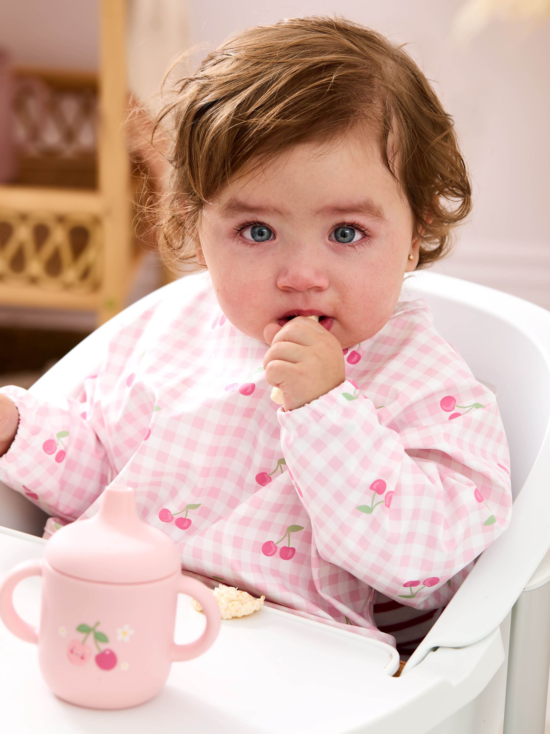 Pink Sleeved Bib
