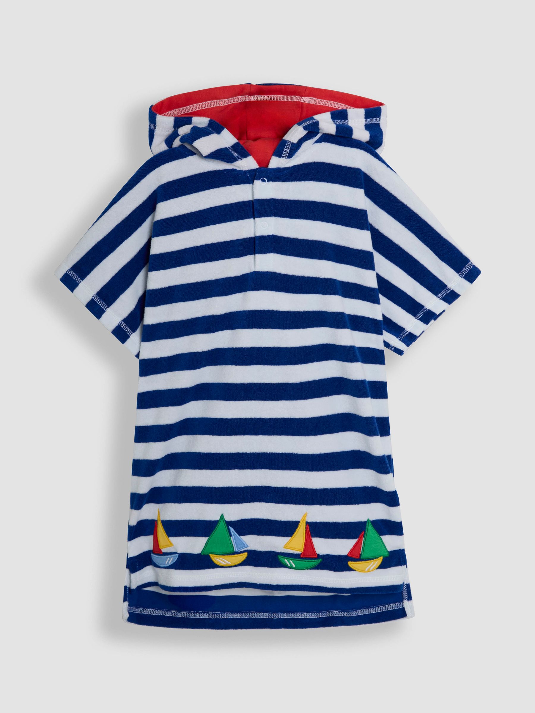Blue Boat Towelling Poncho