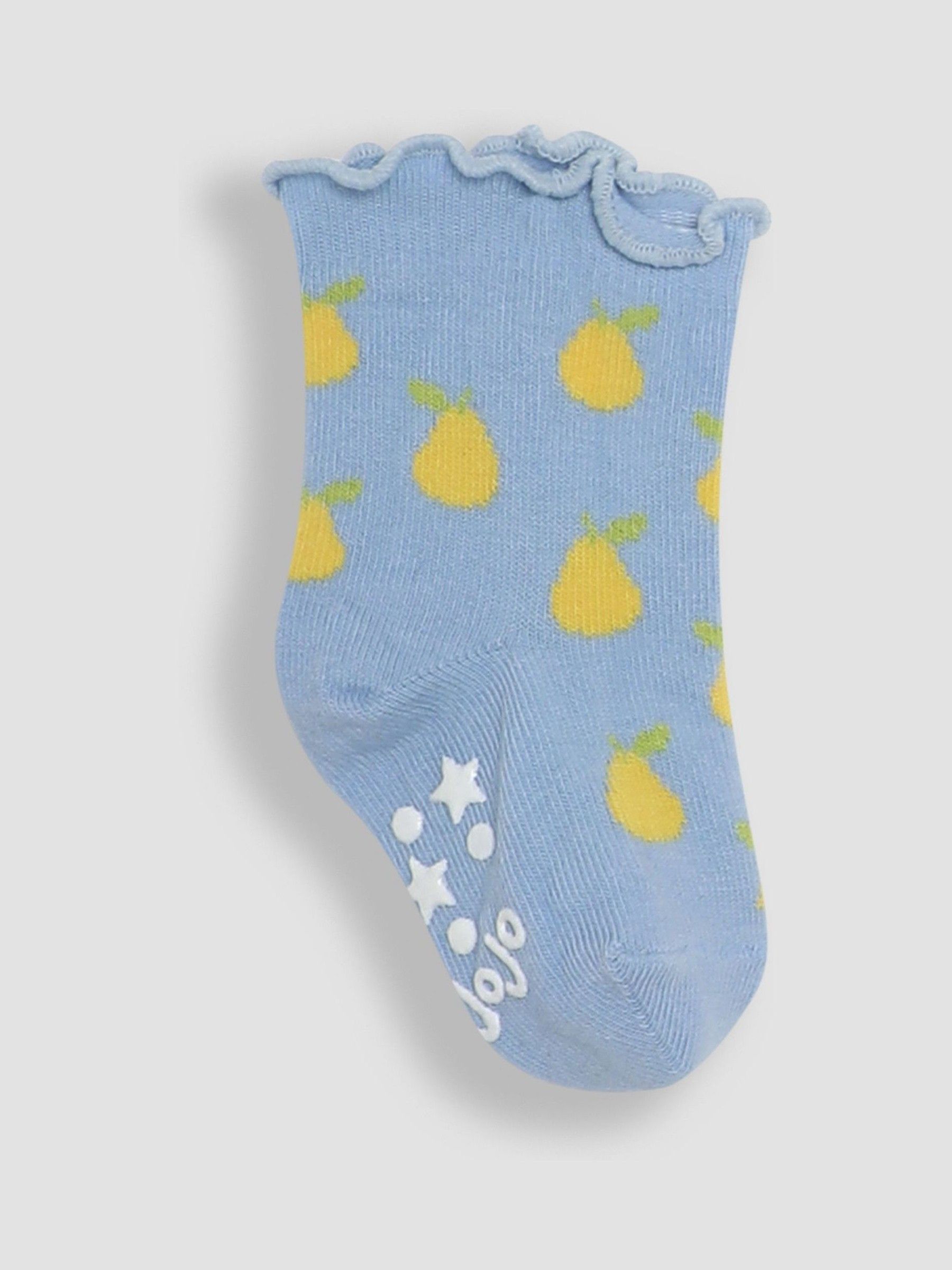 Multi Cotton Fruit Frill Socks 3 Pack