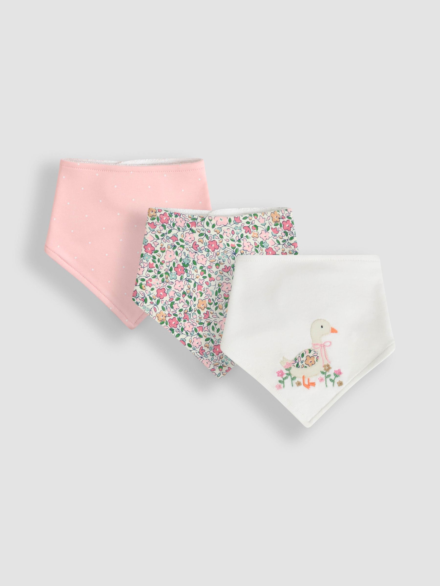 Pink 3-Pack Dribble Bibs