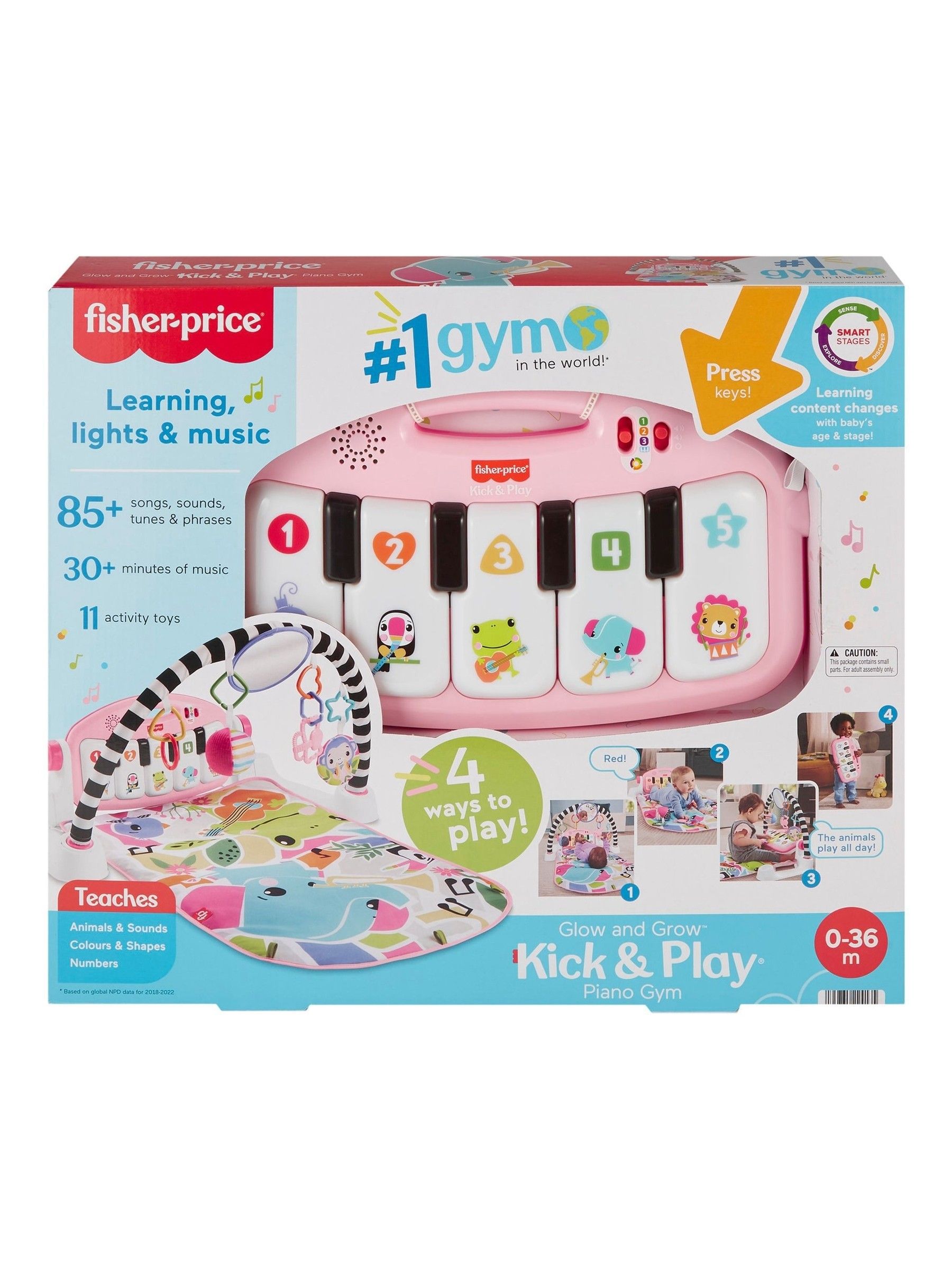 Fisher Price Glow And Grow Kick And Play Piano Gym