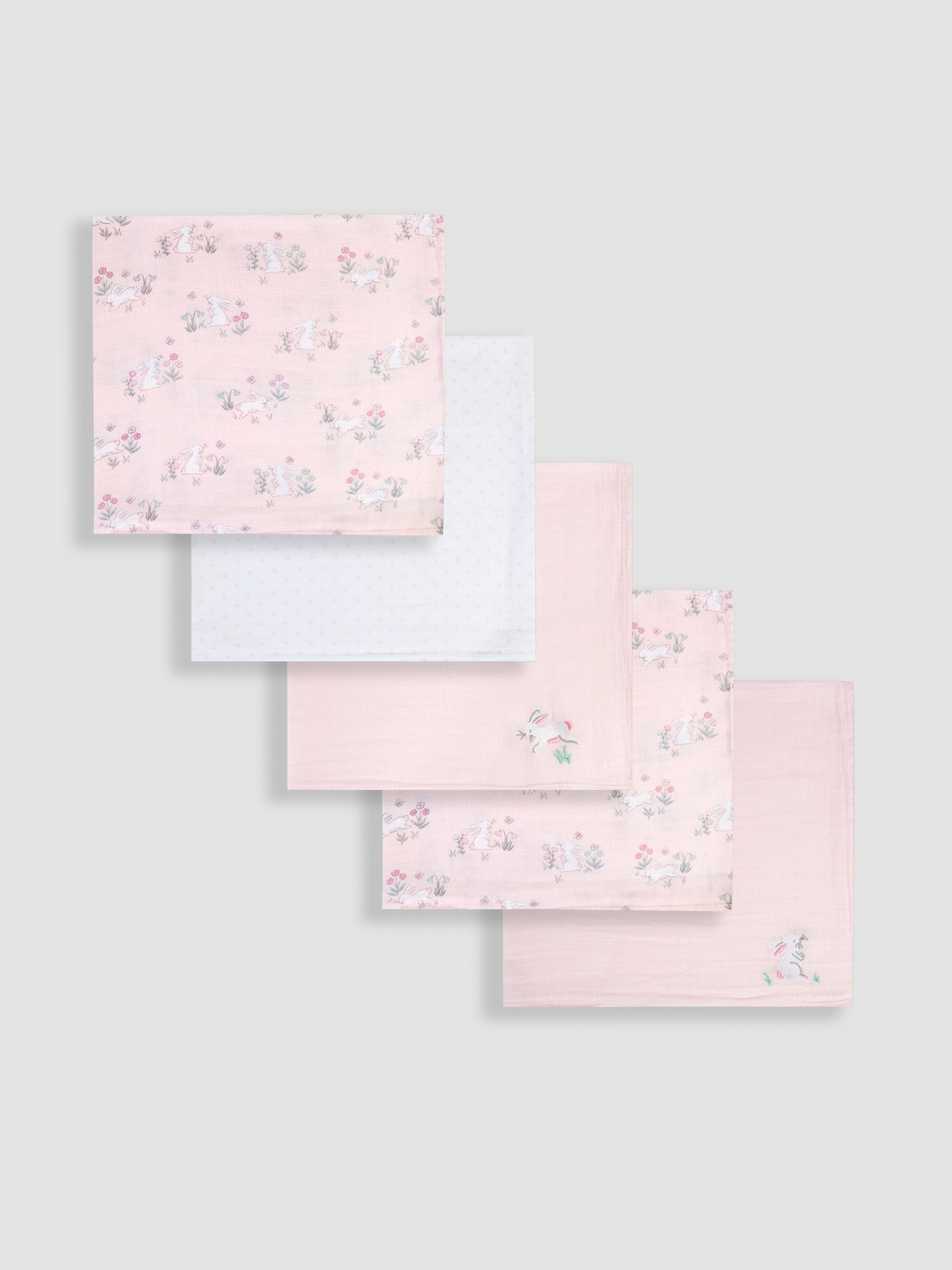 5-Pack Embroidered Muslins