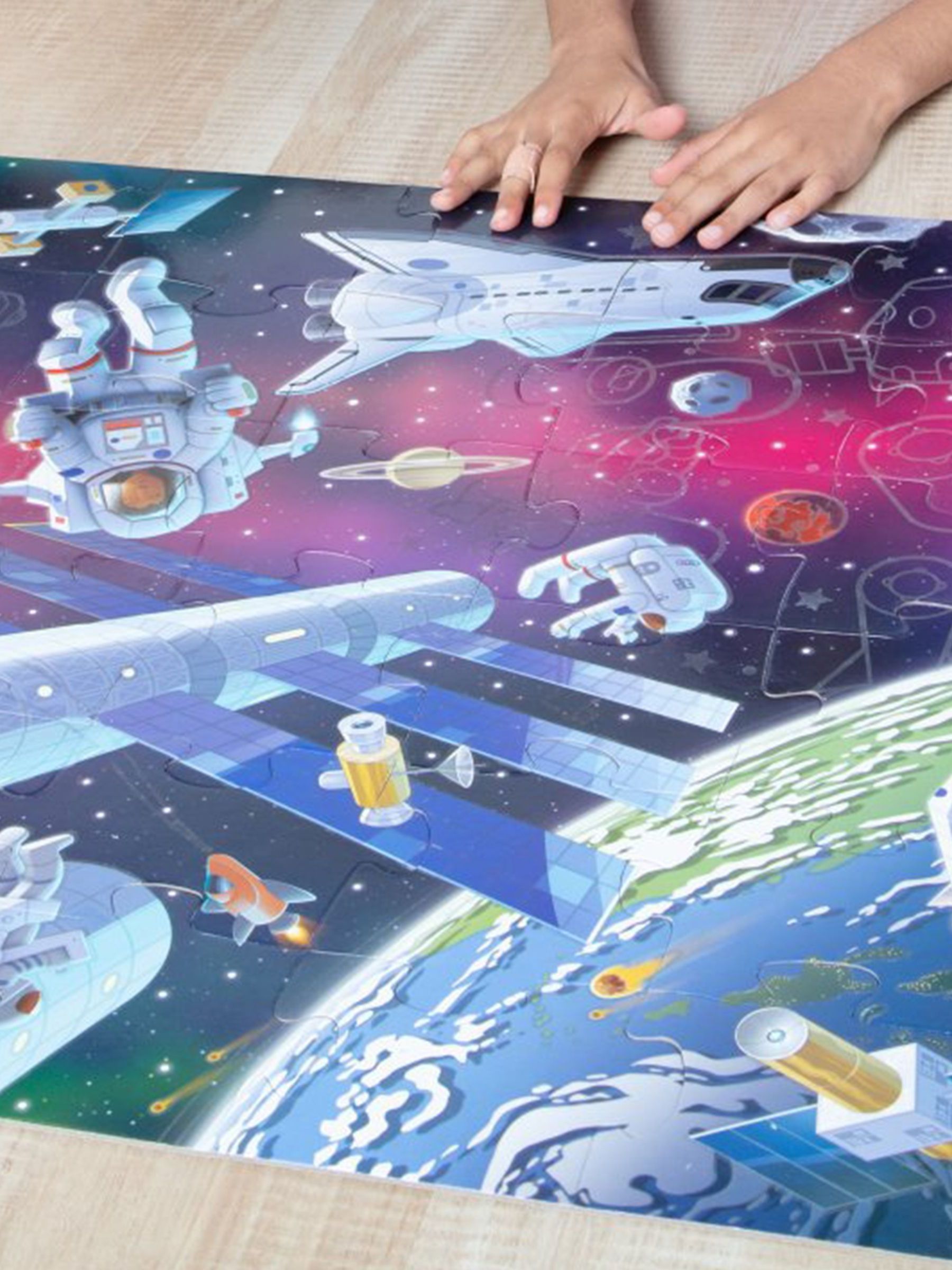 Melissa & Doug Outer Space Glow in the Dark Floor Puzzle