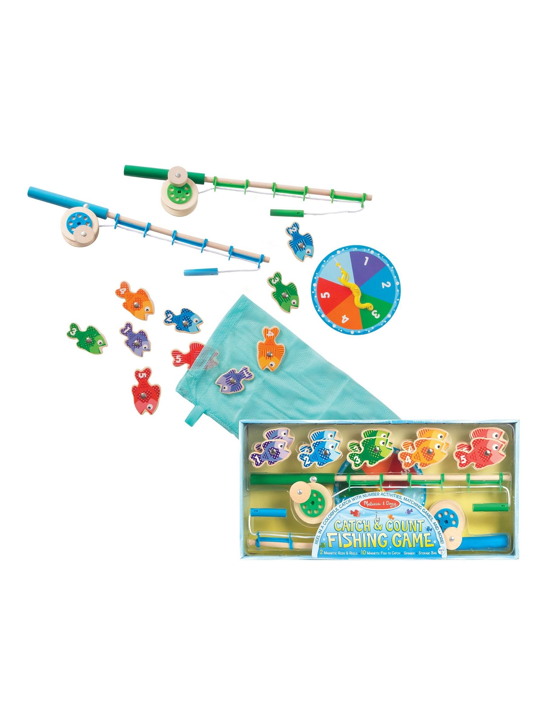 Melissa & Doug Blue Catch & Count Fishing Game