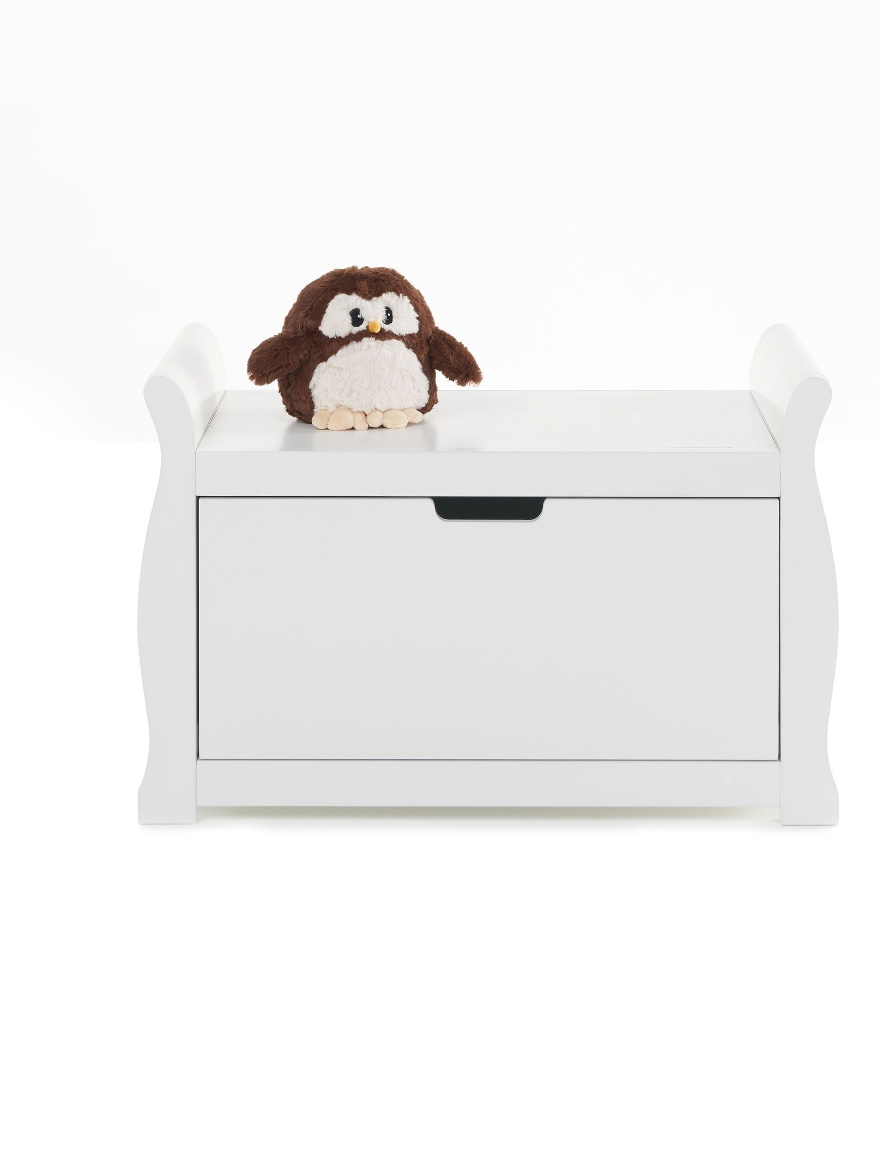 Obaby White Stamford Sleigh Toy Box