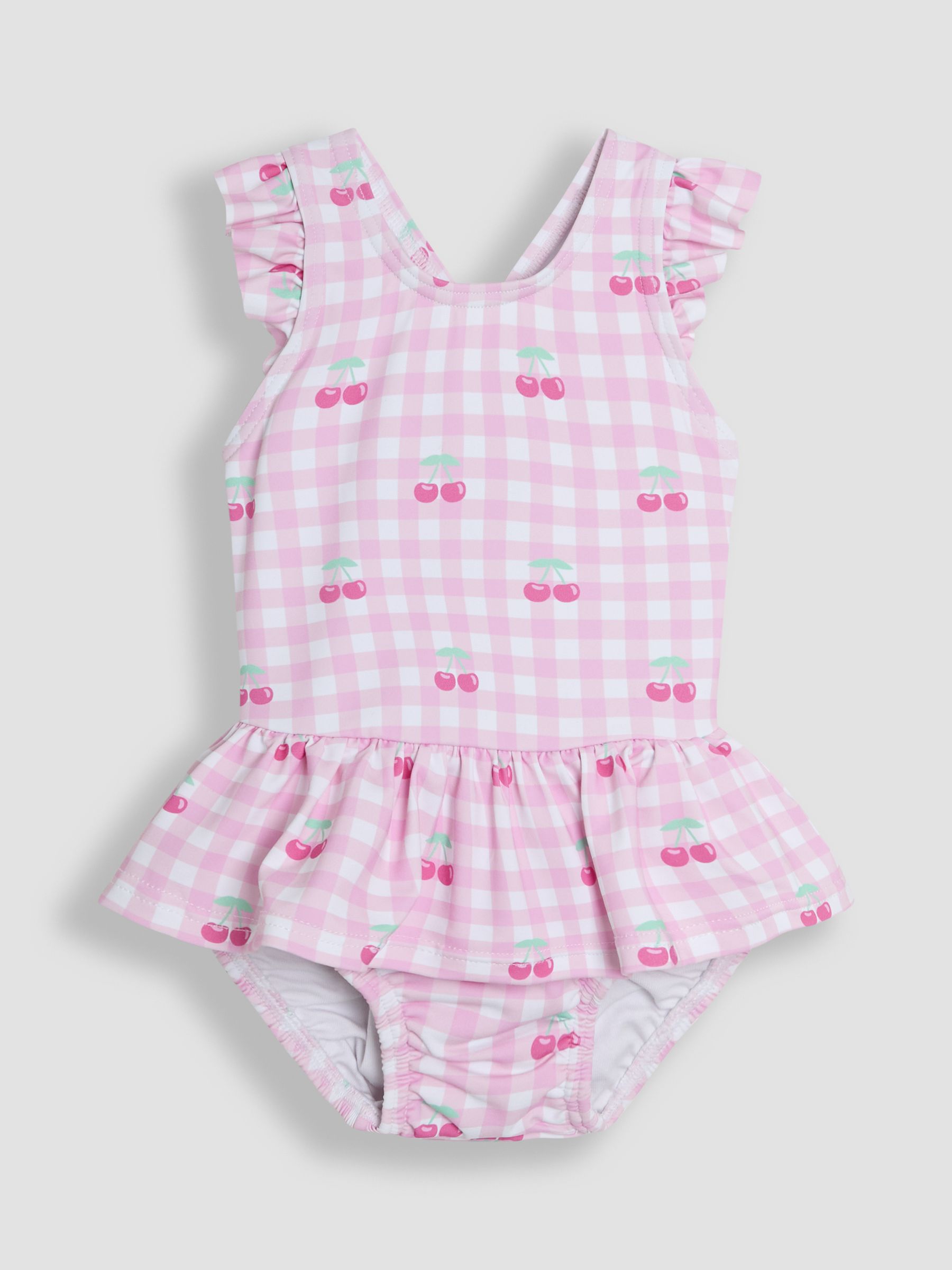 Gingham Swimsuit with Nappy