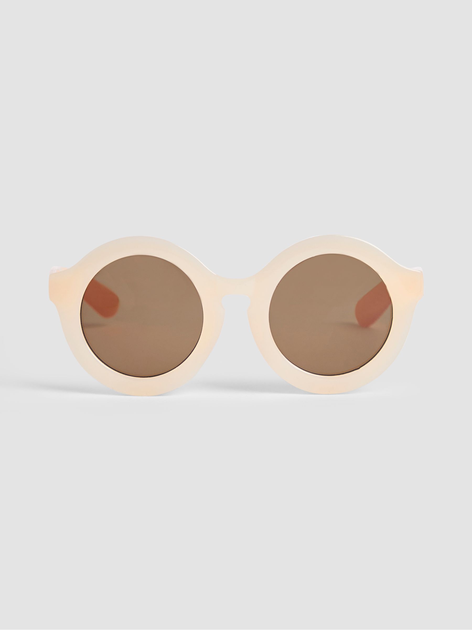 Natural Rounded Sunglasses