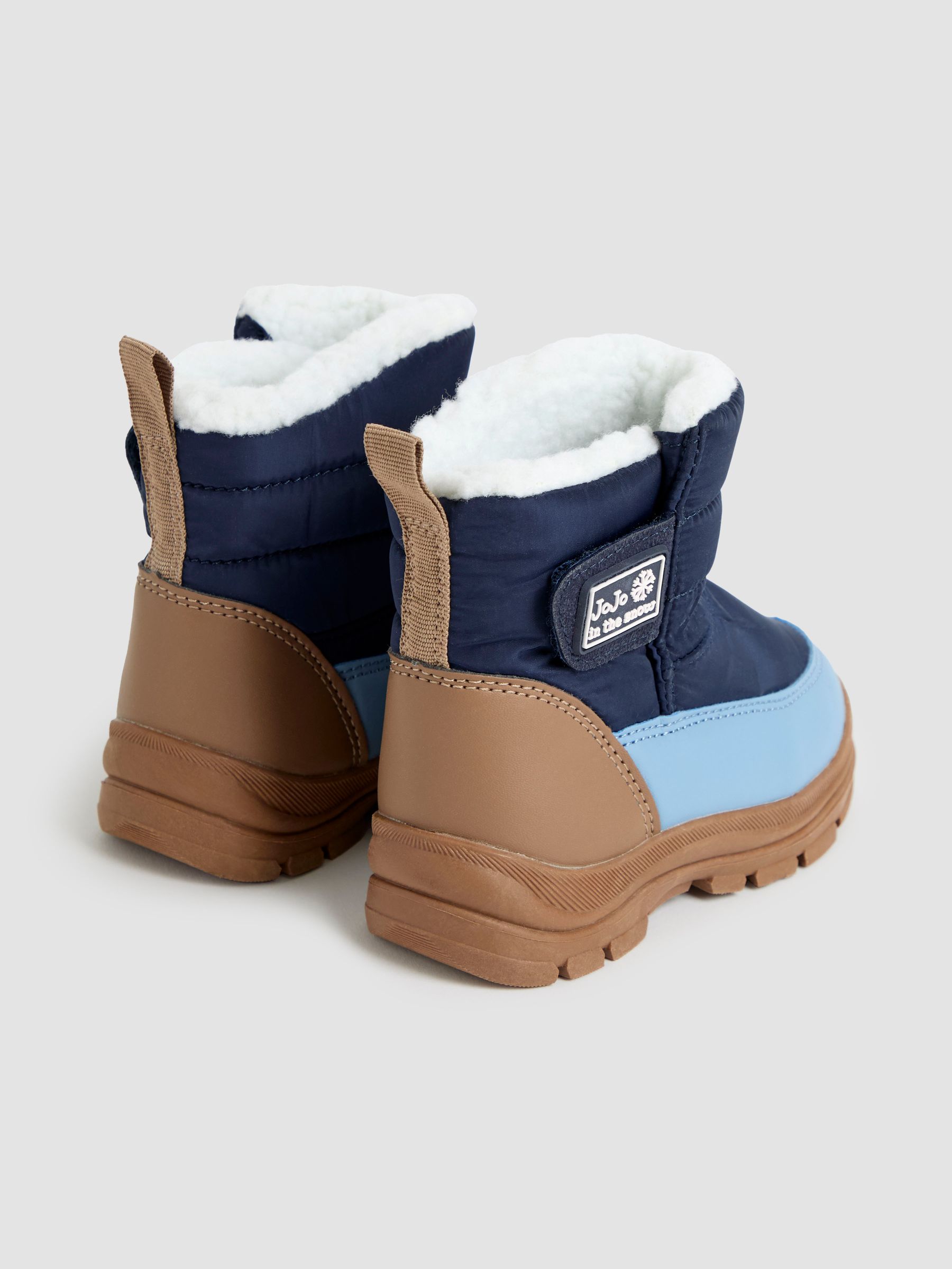 Navy Blue Cosy Snow Boots