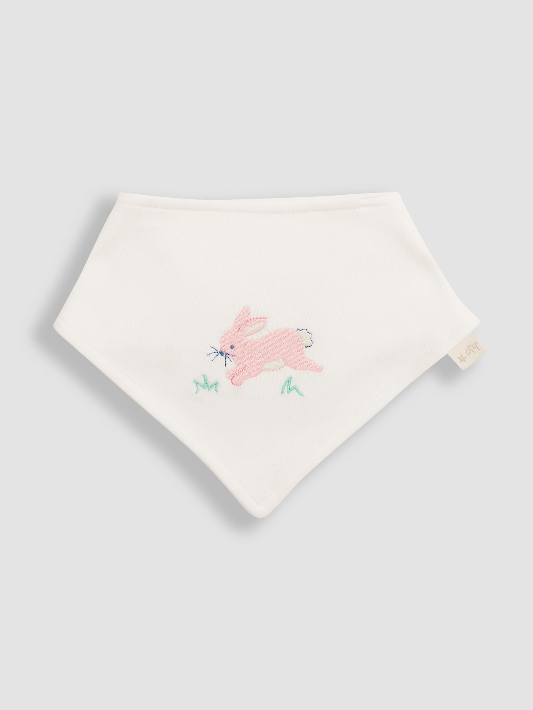 White/Blue Lemon 3-Pack Cotton Baby Dribble Bibs