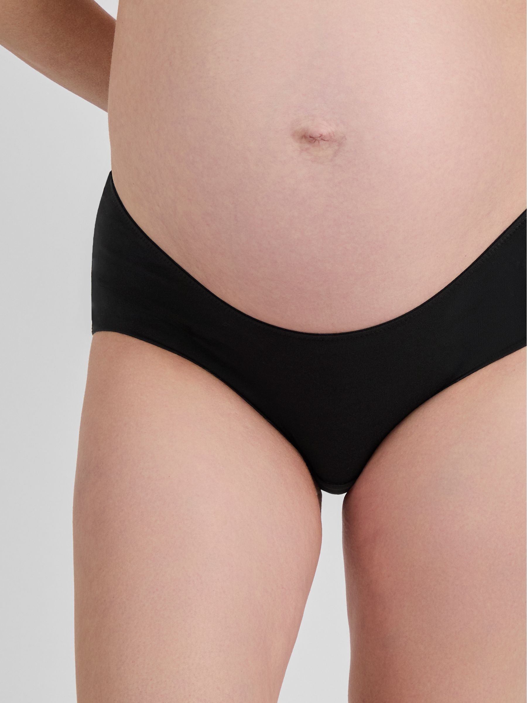 Black 3-Pack Maternity Knicker Shorts