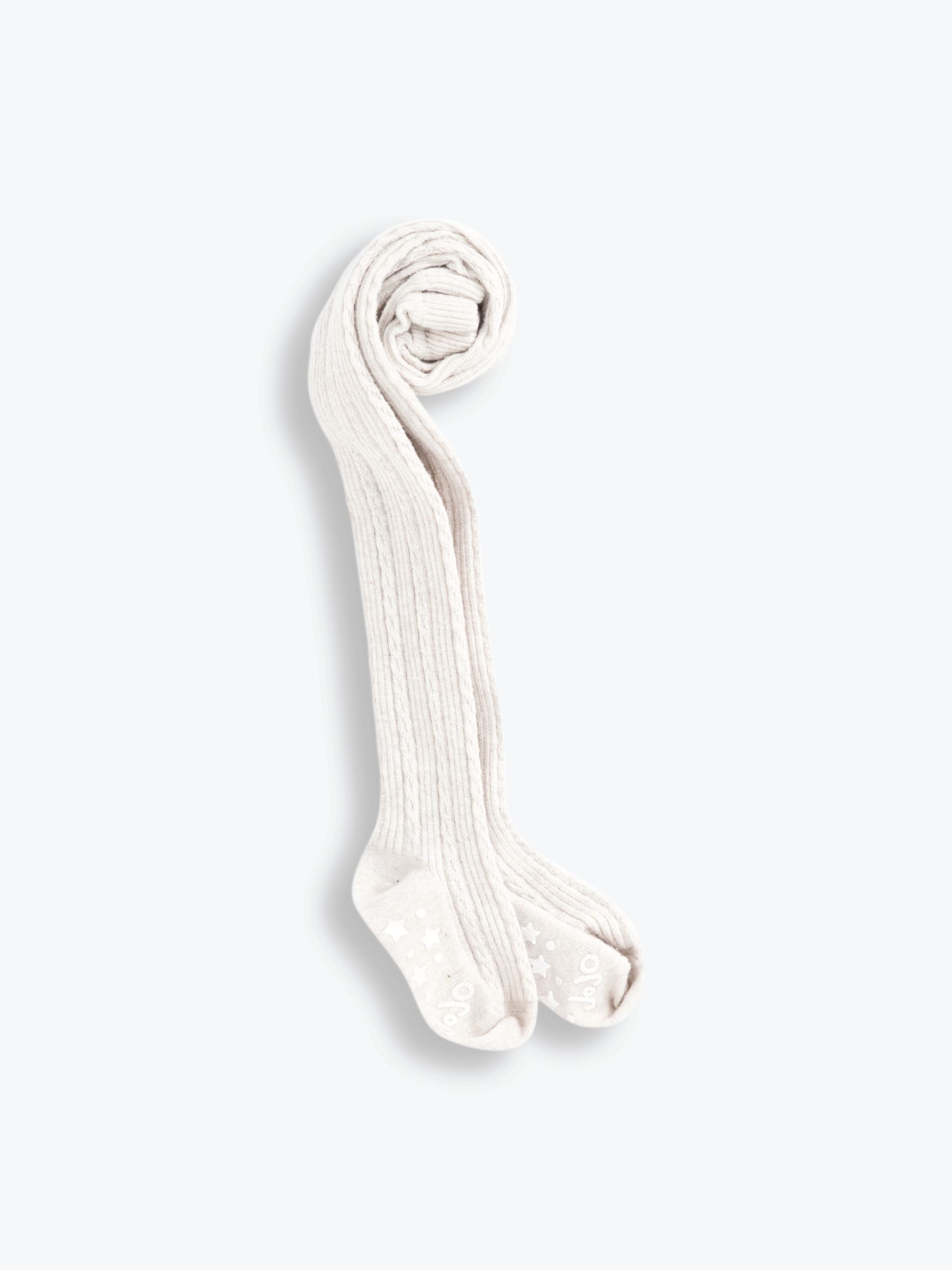 Navy Blue Cotton Rich Cable Tights