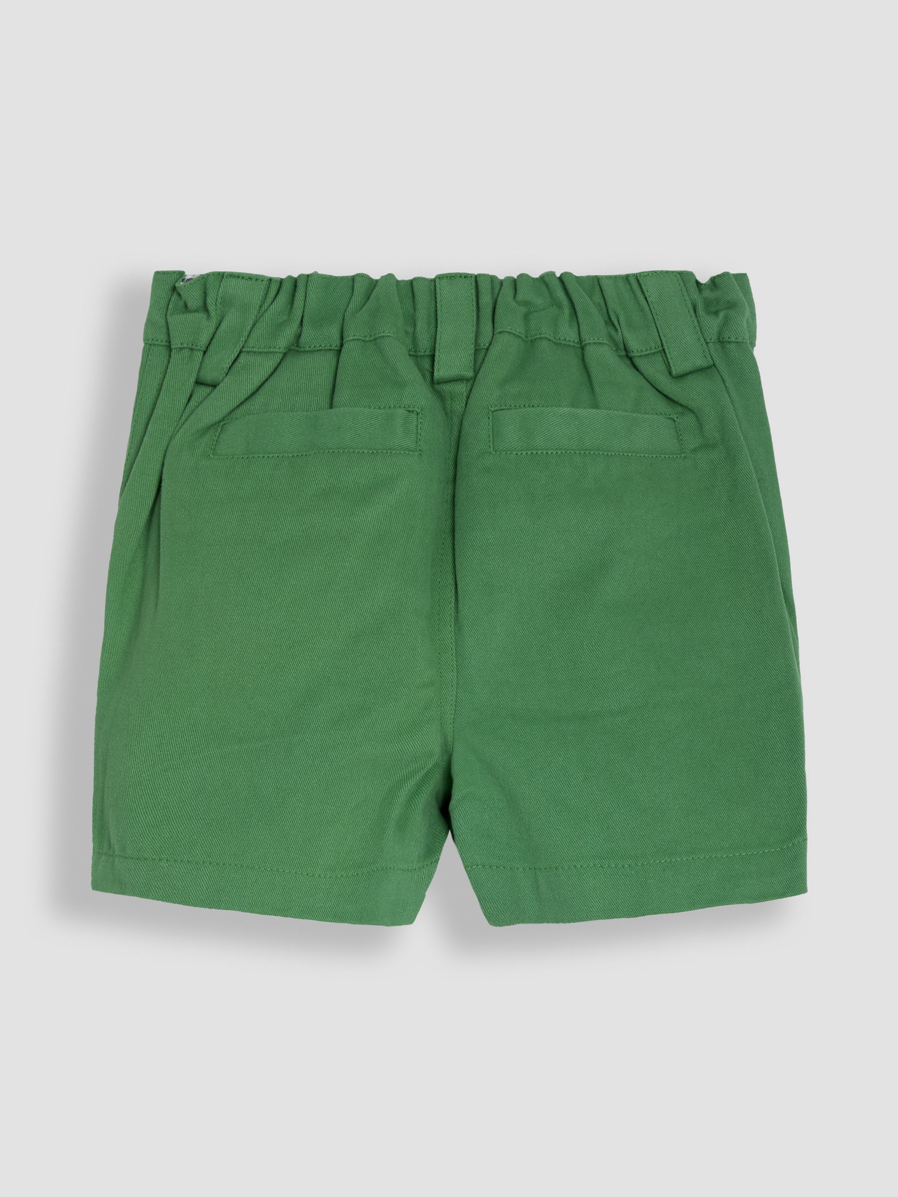 Green Twill Chino Shorts