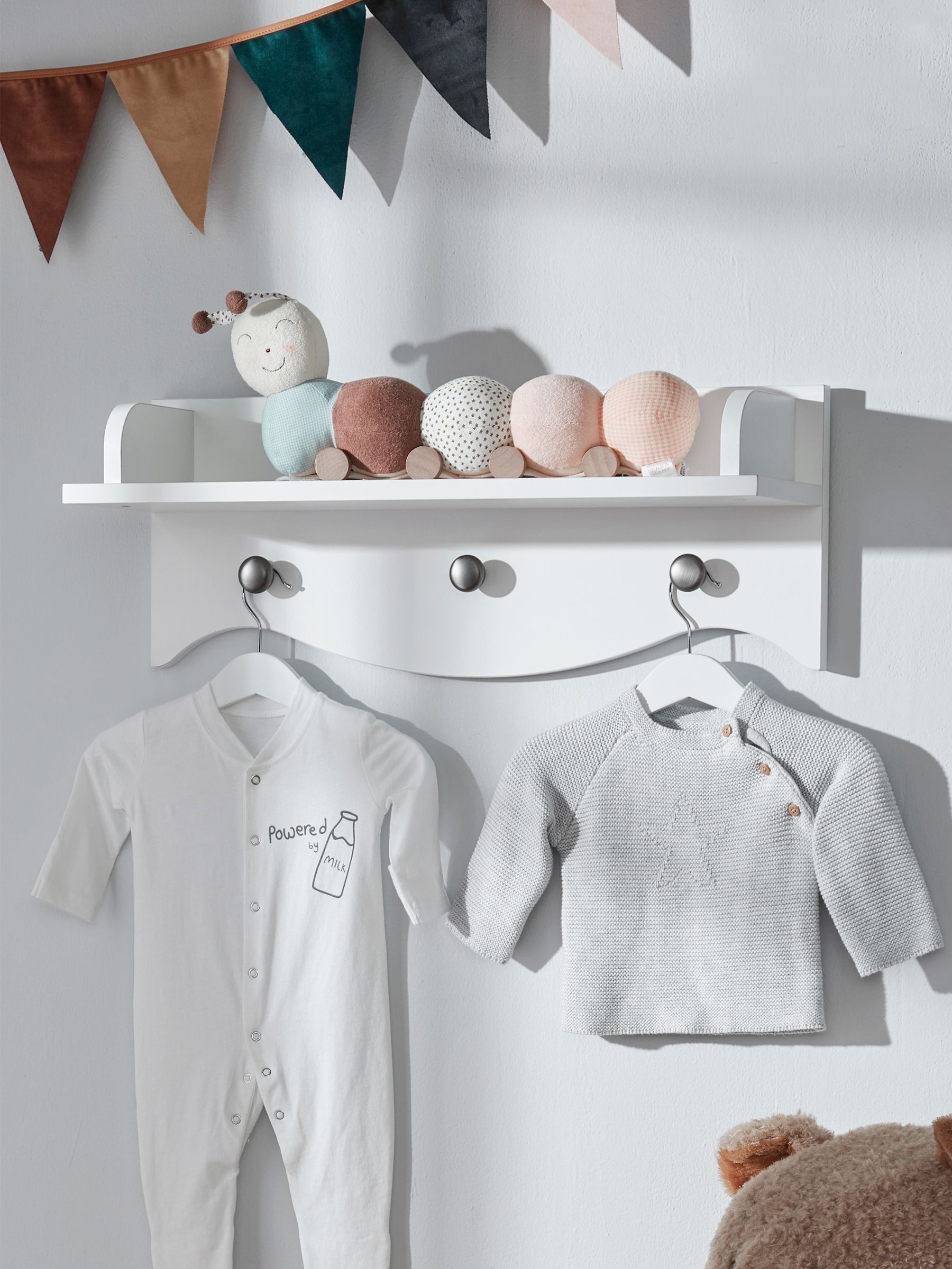Cuddleco White Clara Nursery Shelf