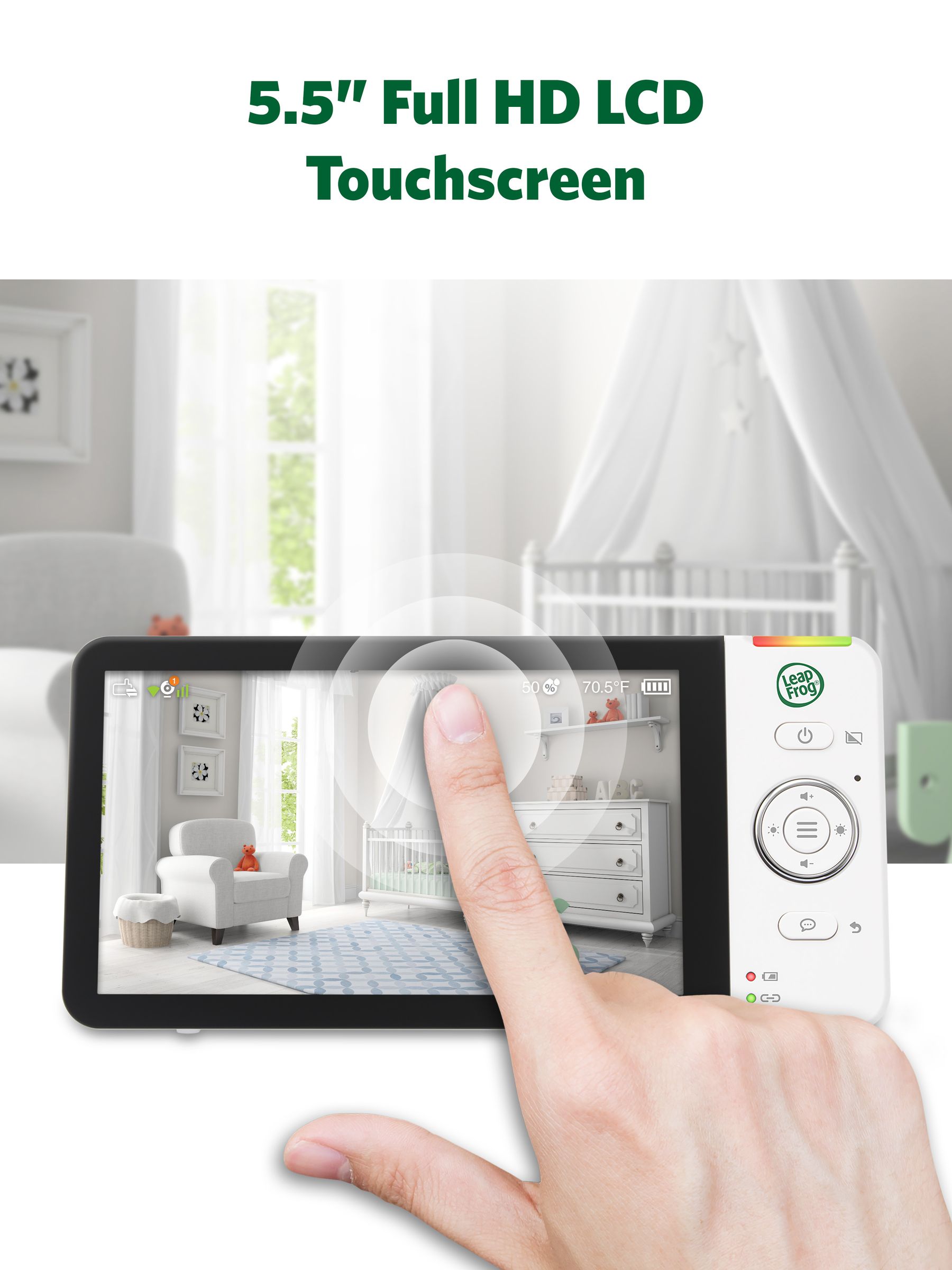 Leapfrog Toys LF2936HD Touch Screen WiFi Smart Baby Monitor