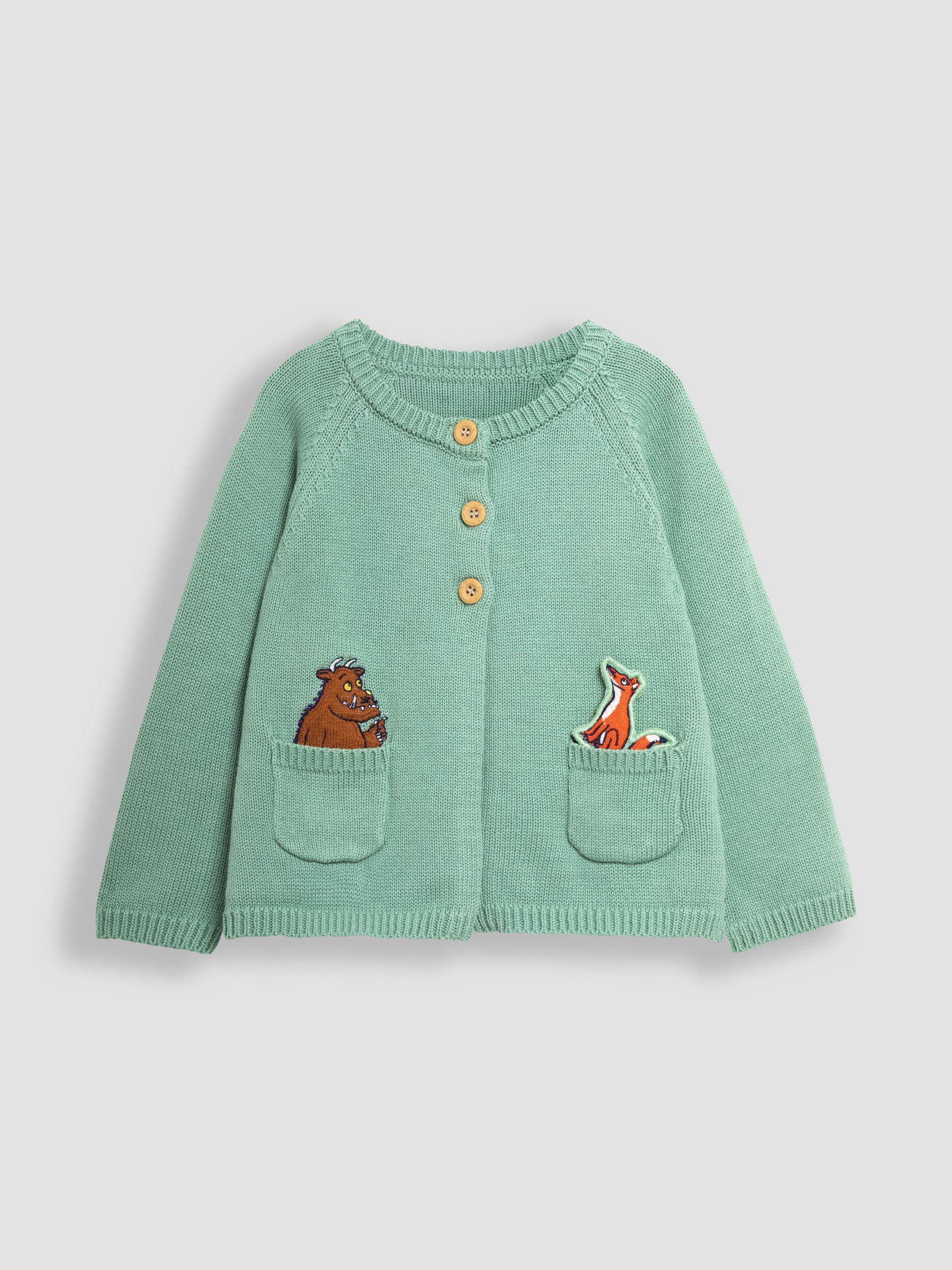 Green The Gruffalo Pocket Cardigan