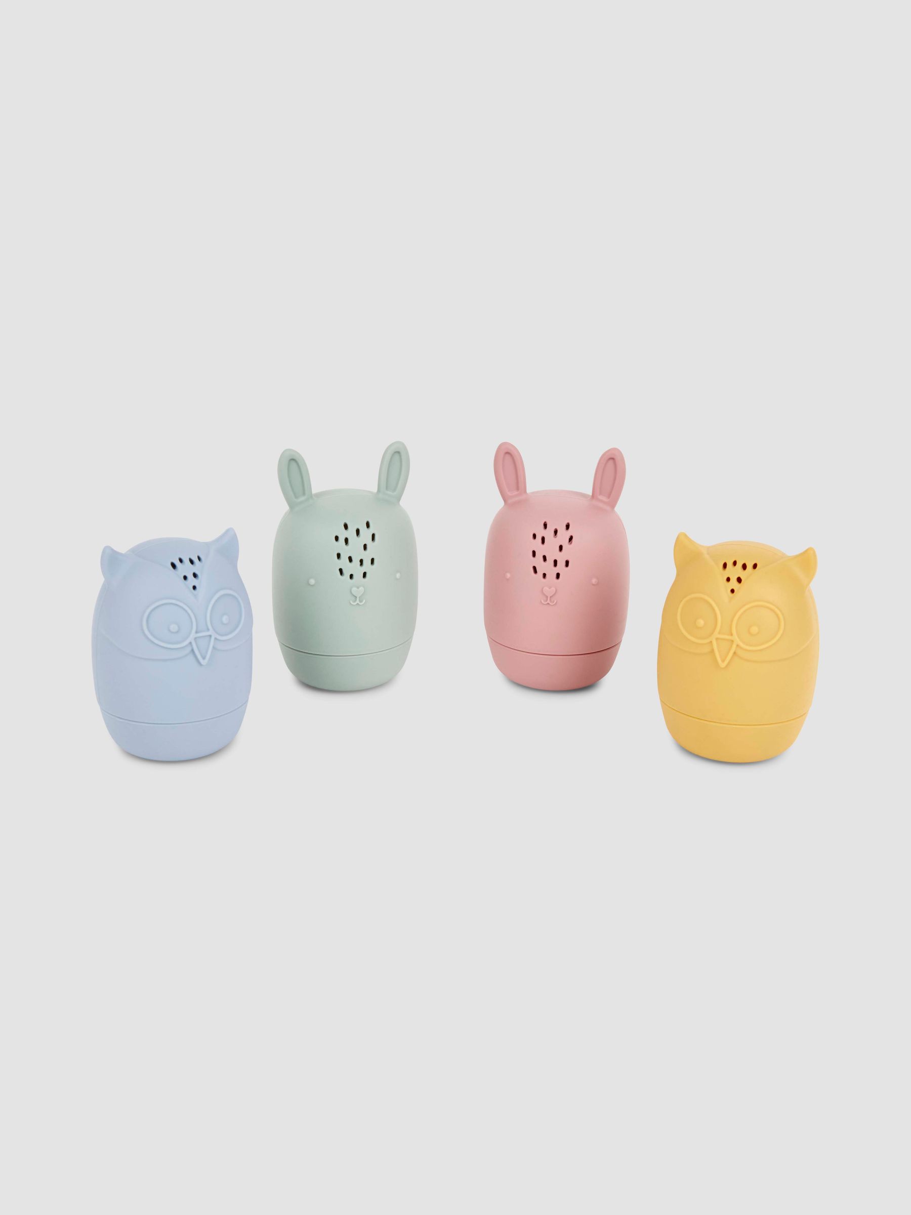 Set of 4 Woodland Bath Squirters