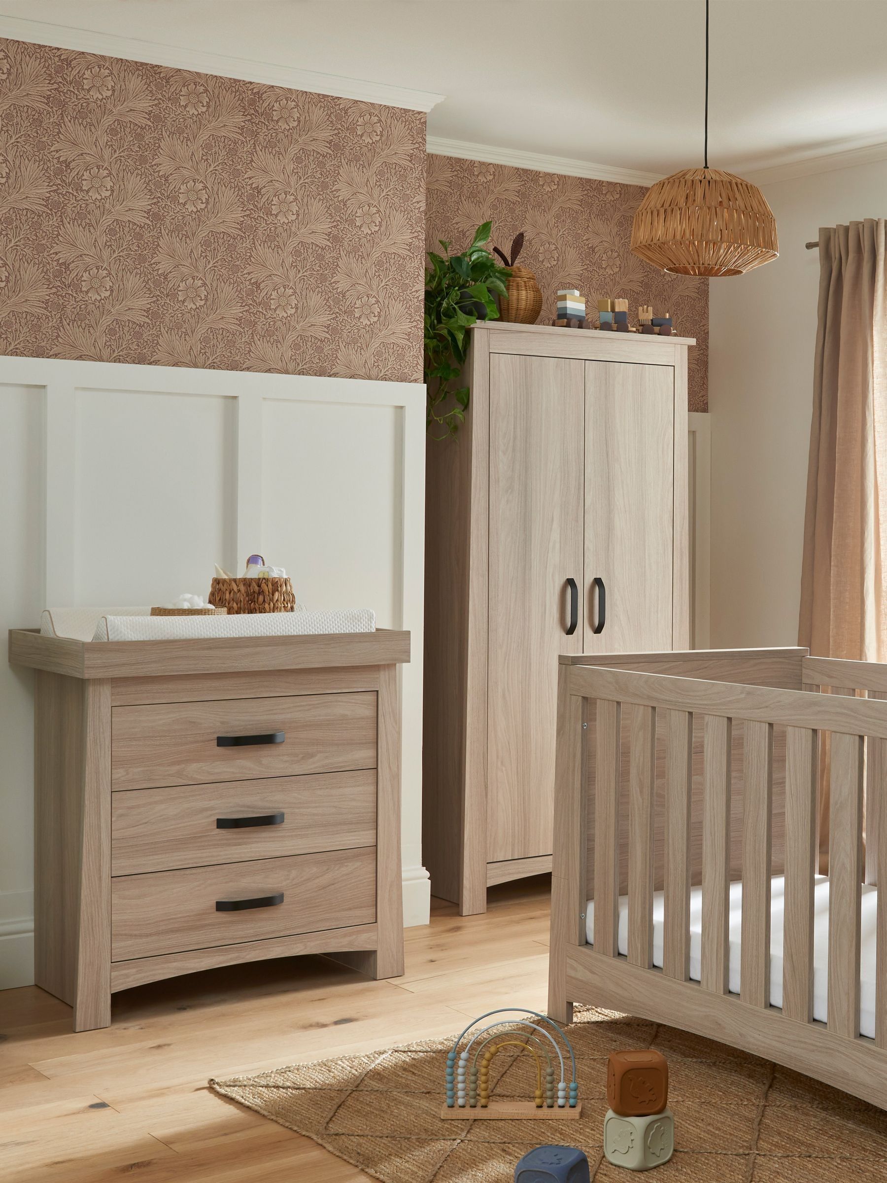 Cuddleco 3 Piece Ash Isla Nursery Furniture Set
