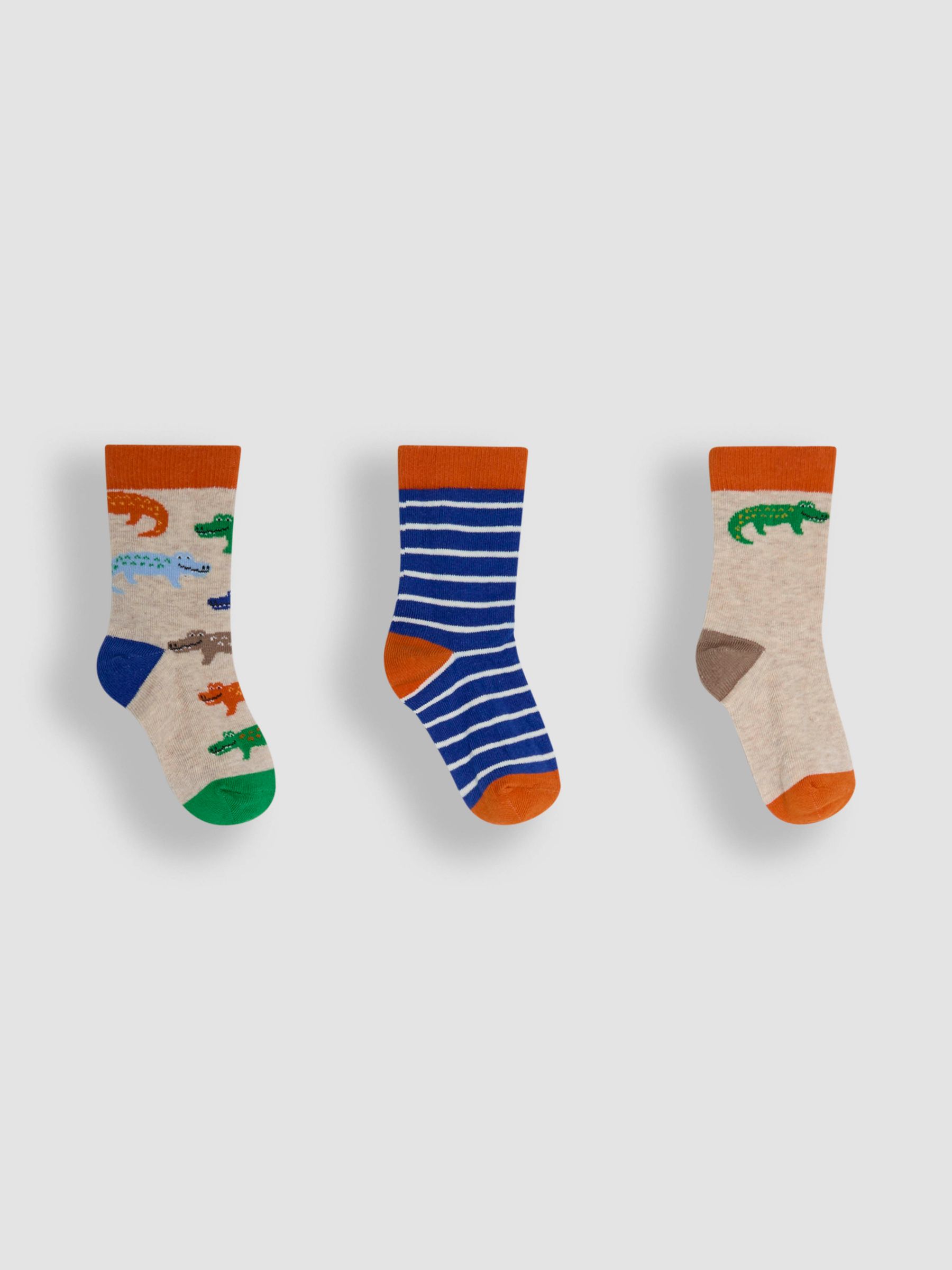 Navy 3-Pack Printed Socks