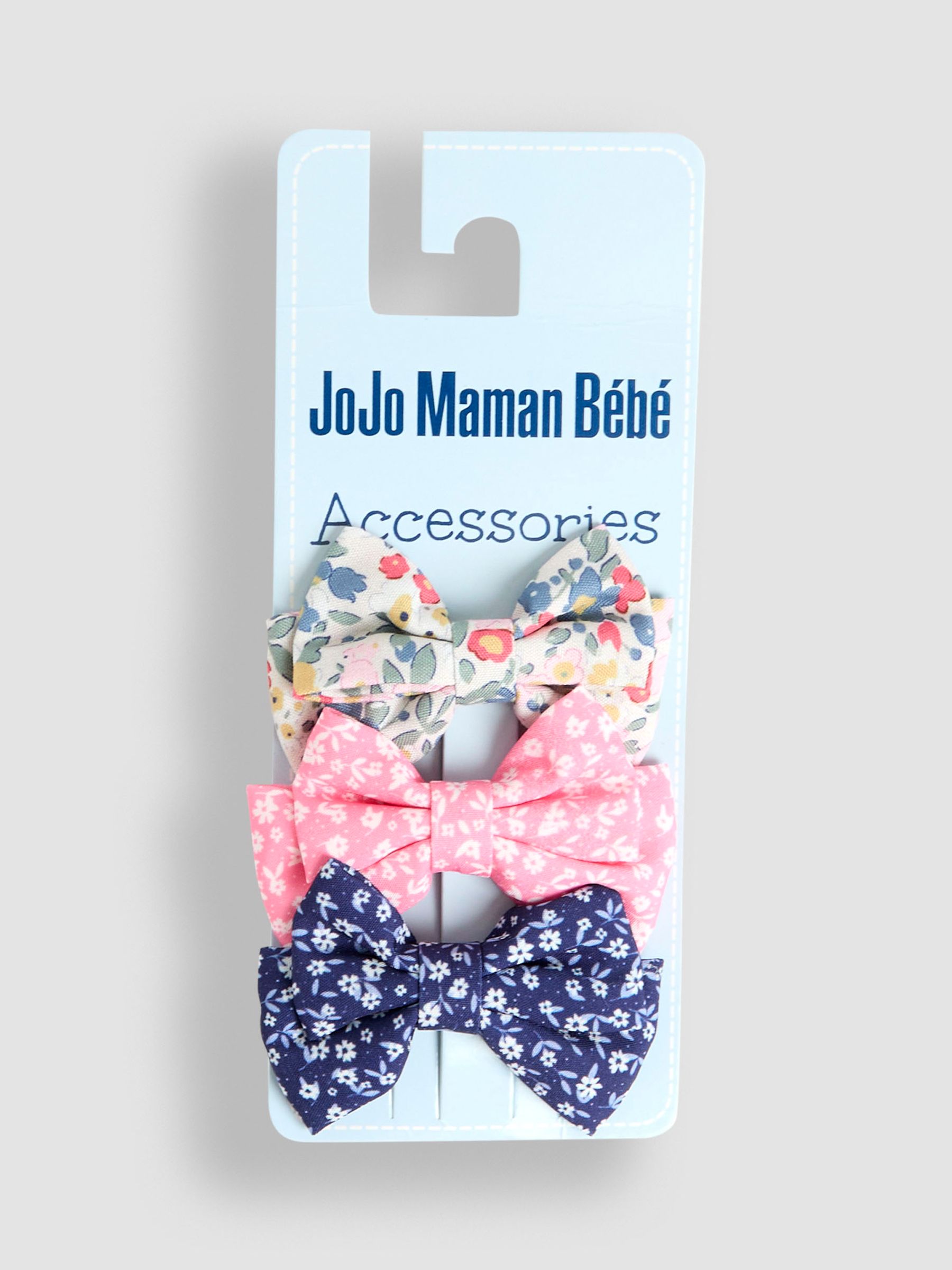3-Pack Bow Clips in Multi