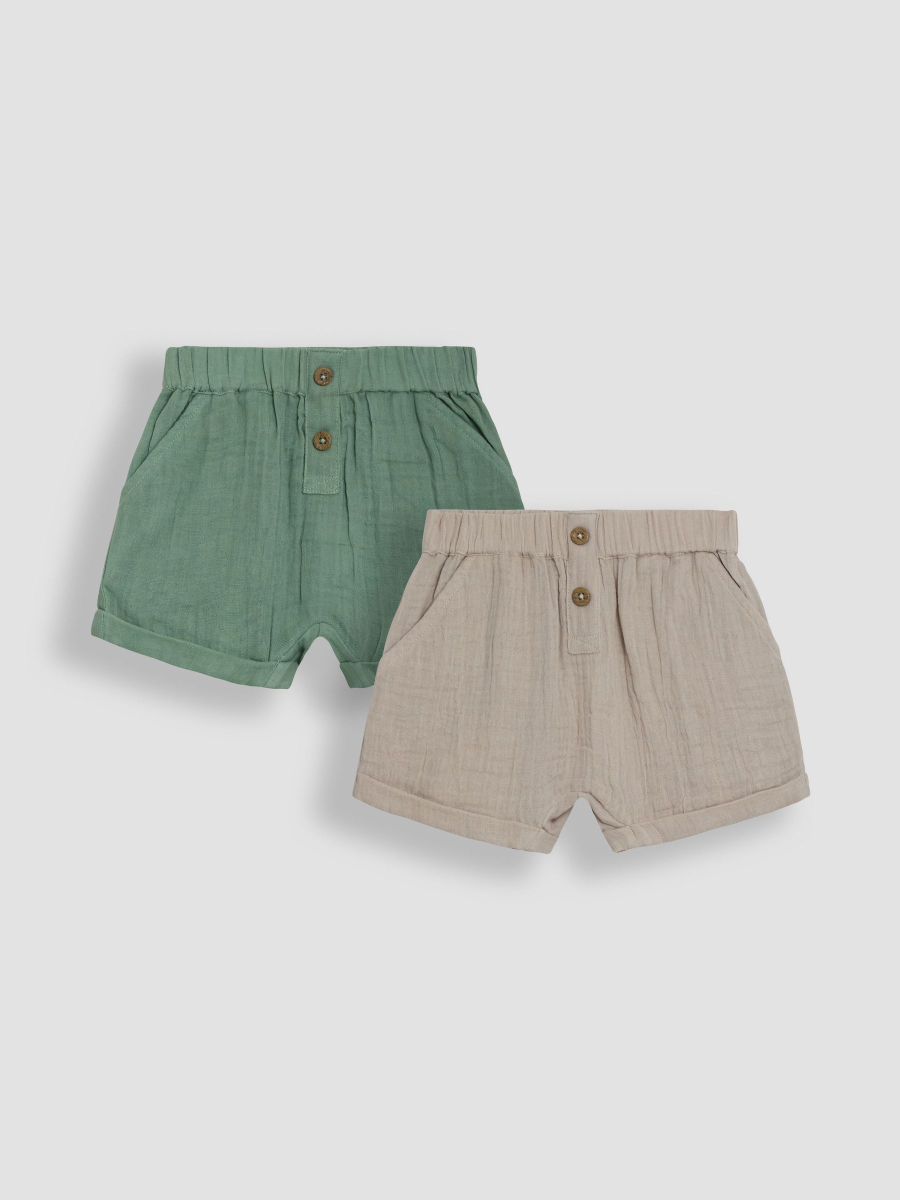 Royal Blue & Navy Blue 2-Pack Cheesecloth Shorts