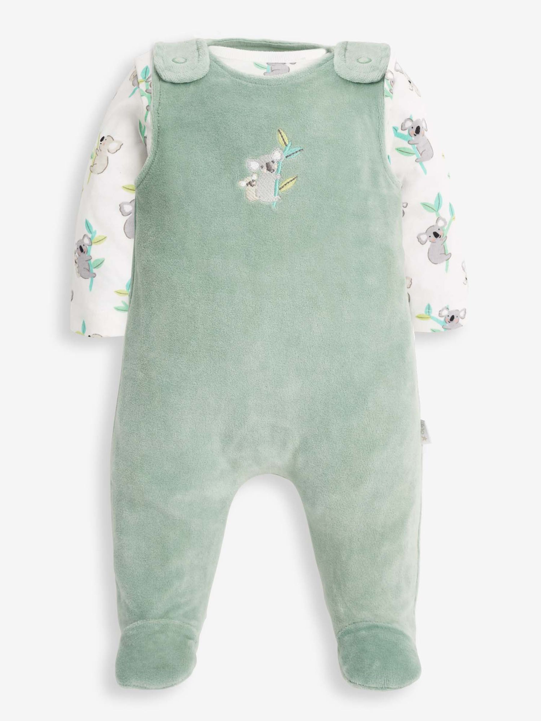 Green Koala Dungaree Set 2 Piece