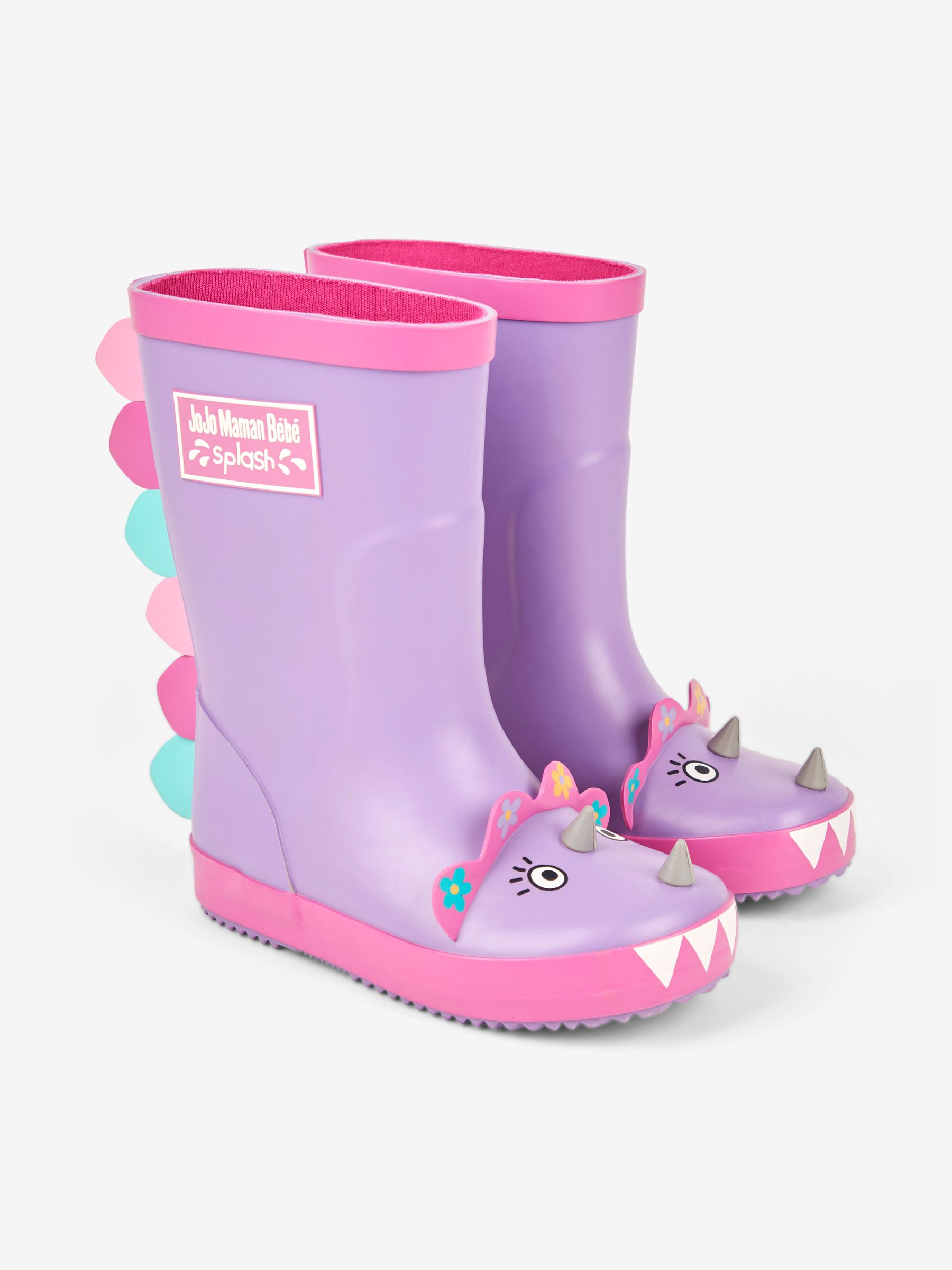 Lilac Dinosaur Wellies