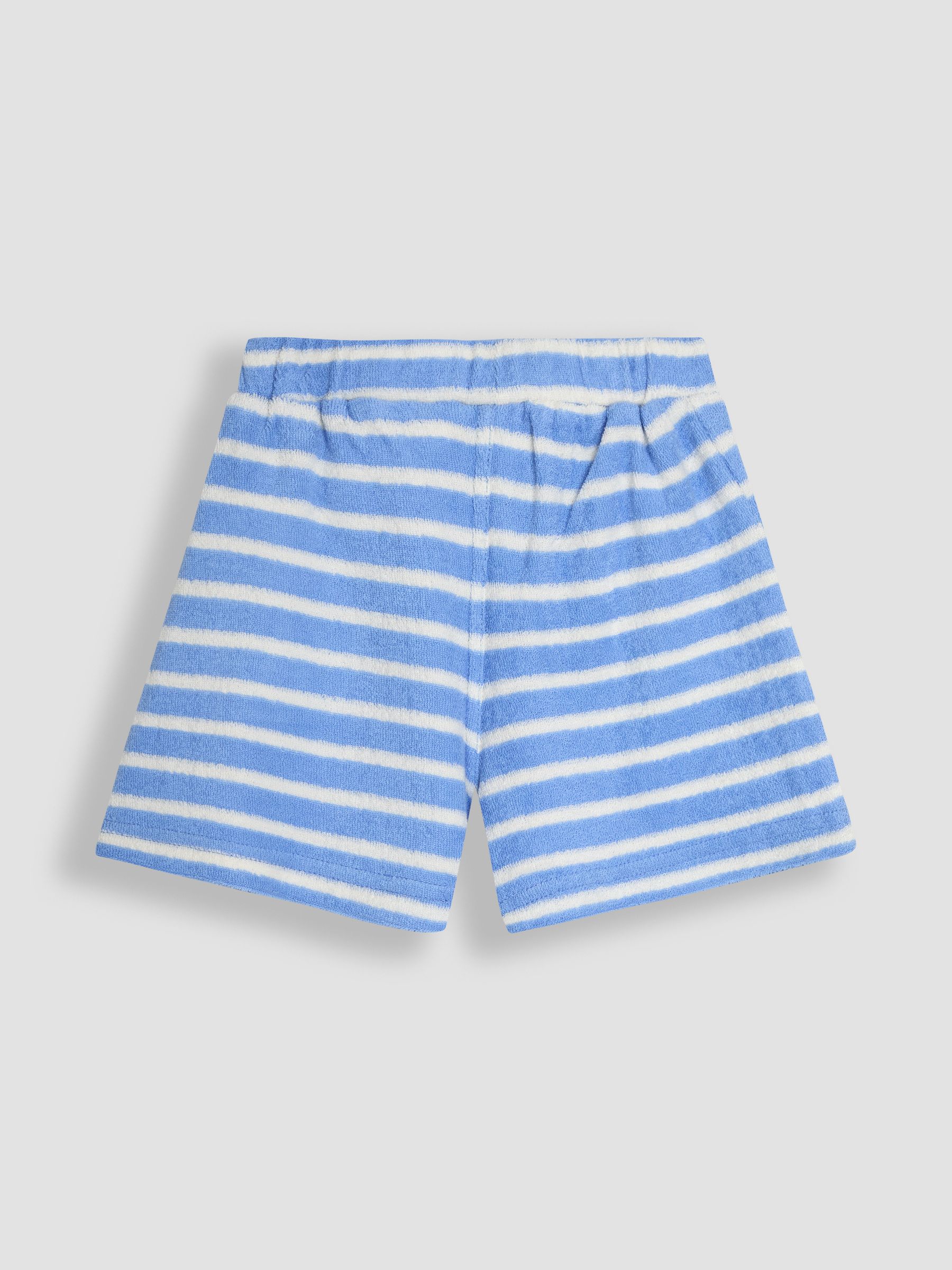 Blue Crab Crab Appliqué Textured Shorts
