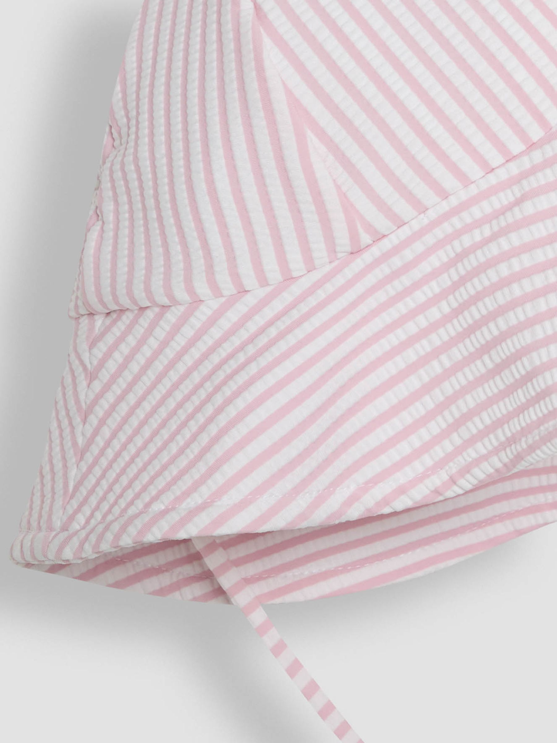 Pink Stripe Floppy Sun Hat