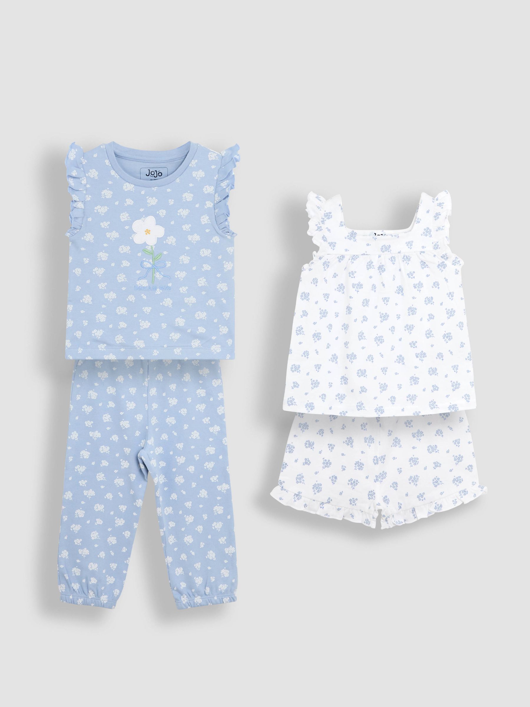Pale Blue 2-Pack Print Jersey Pyjamas