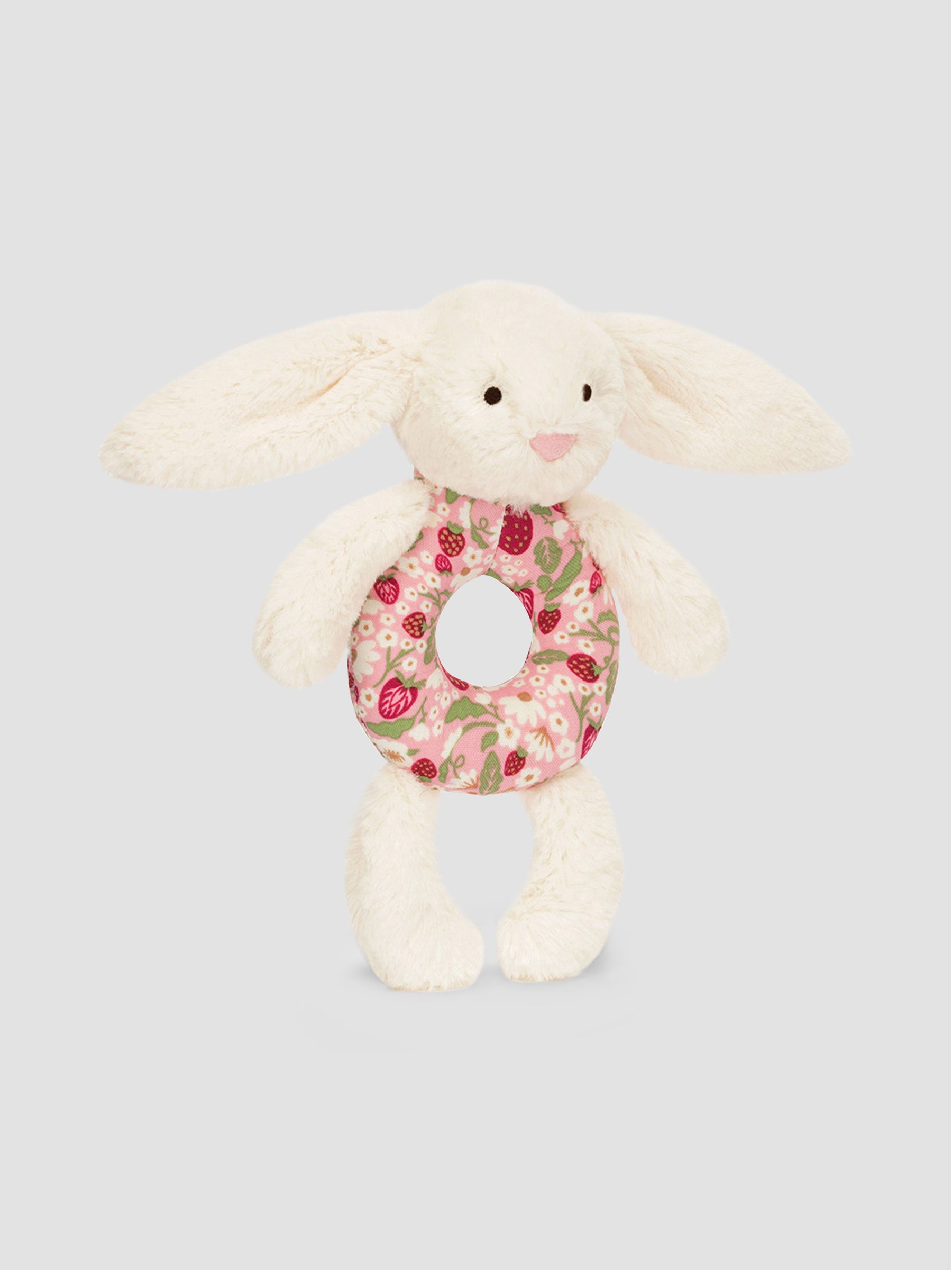 Jellycat Blossom Cream Bunny 'Berry' Ring Rattle