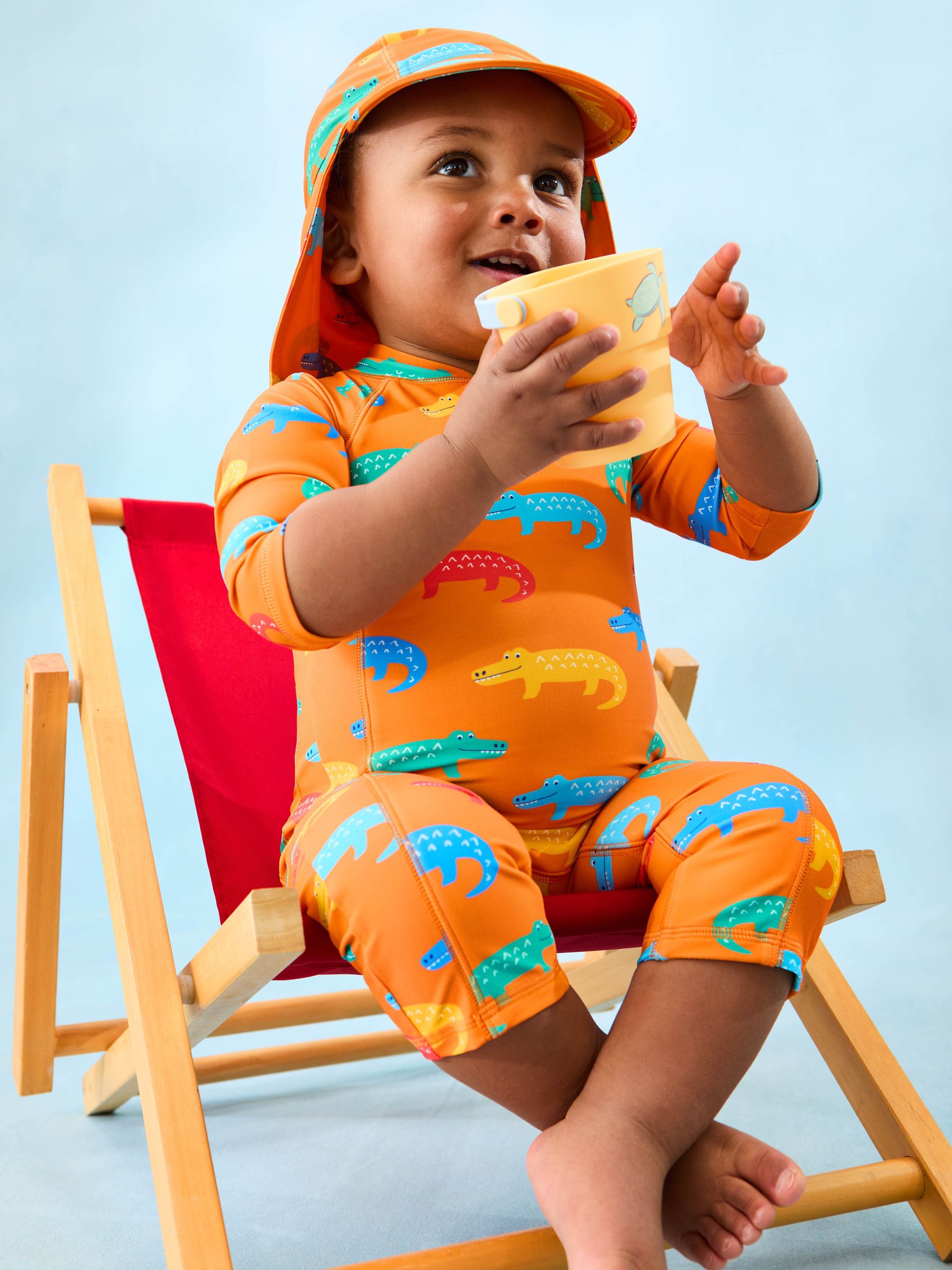 Orange Crocodile Sun Protection Suit