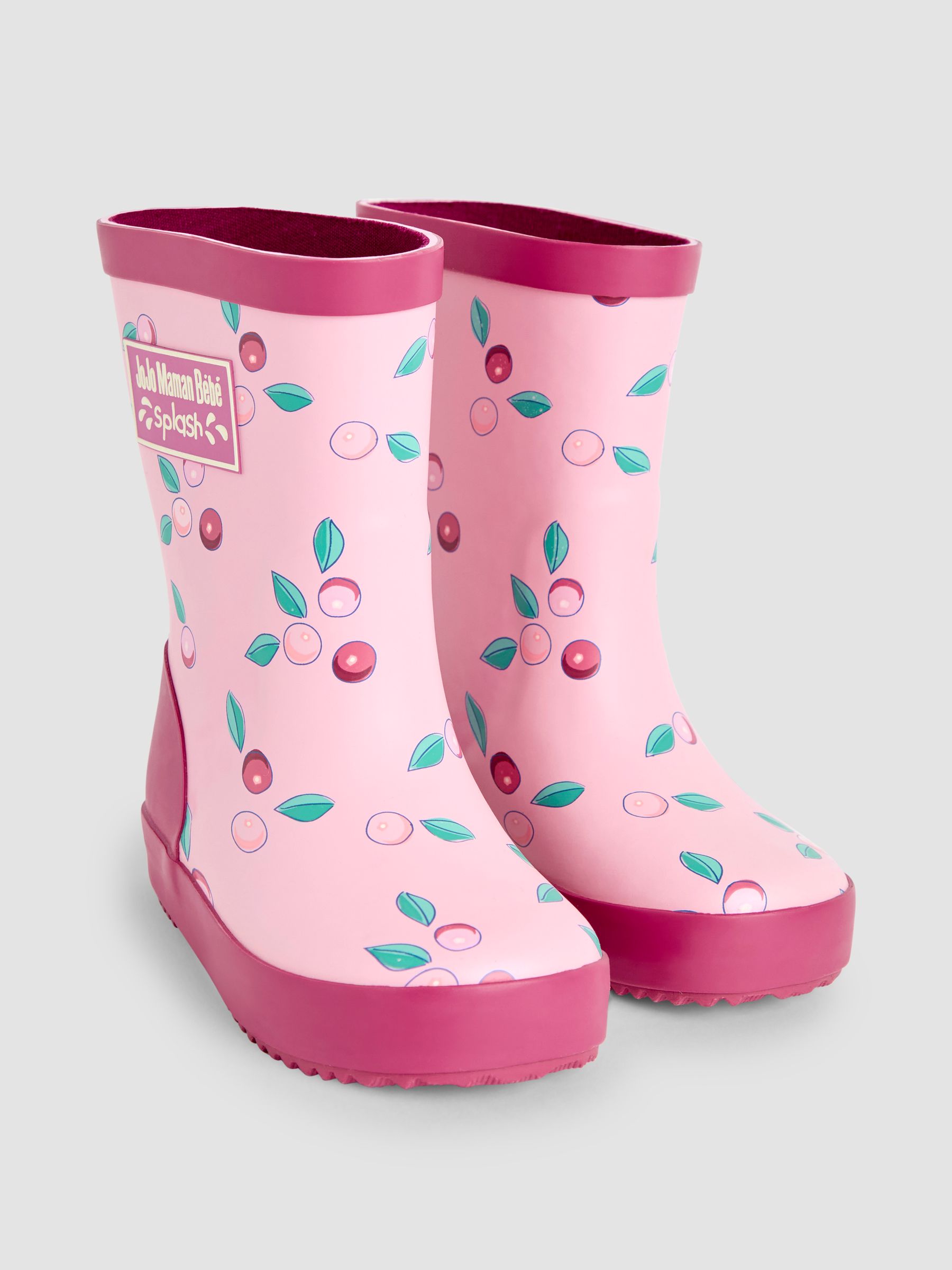 Pink Berry Print Wellies