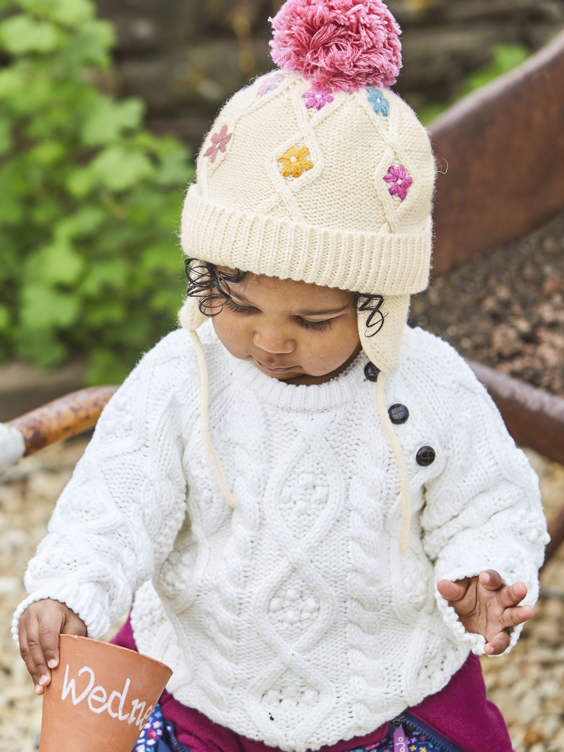 Cream Cosy Cable Jumper