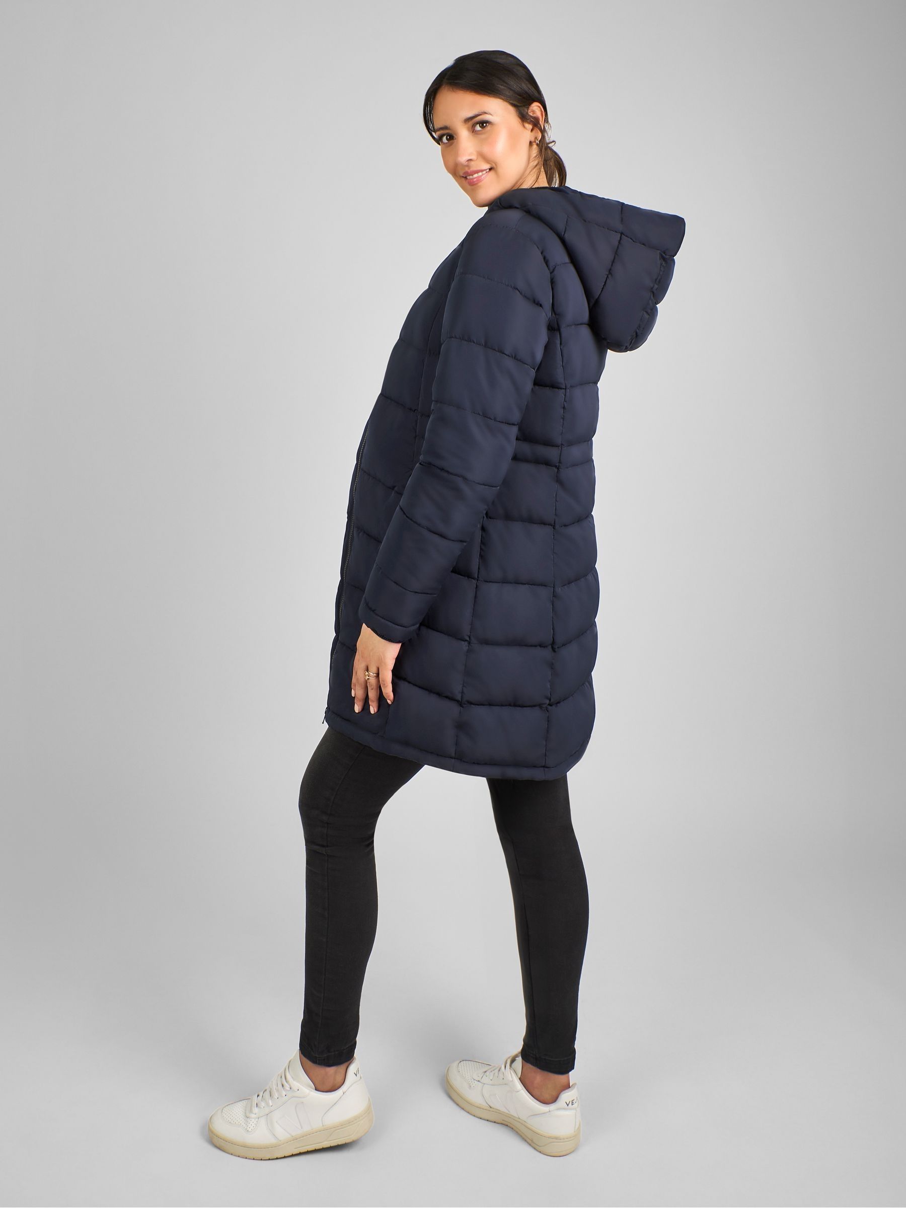 Navy Blue 2-in-1 Maternity Puffer Coat
