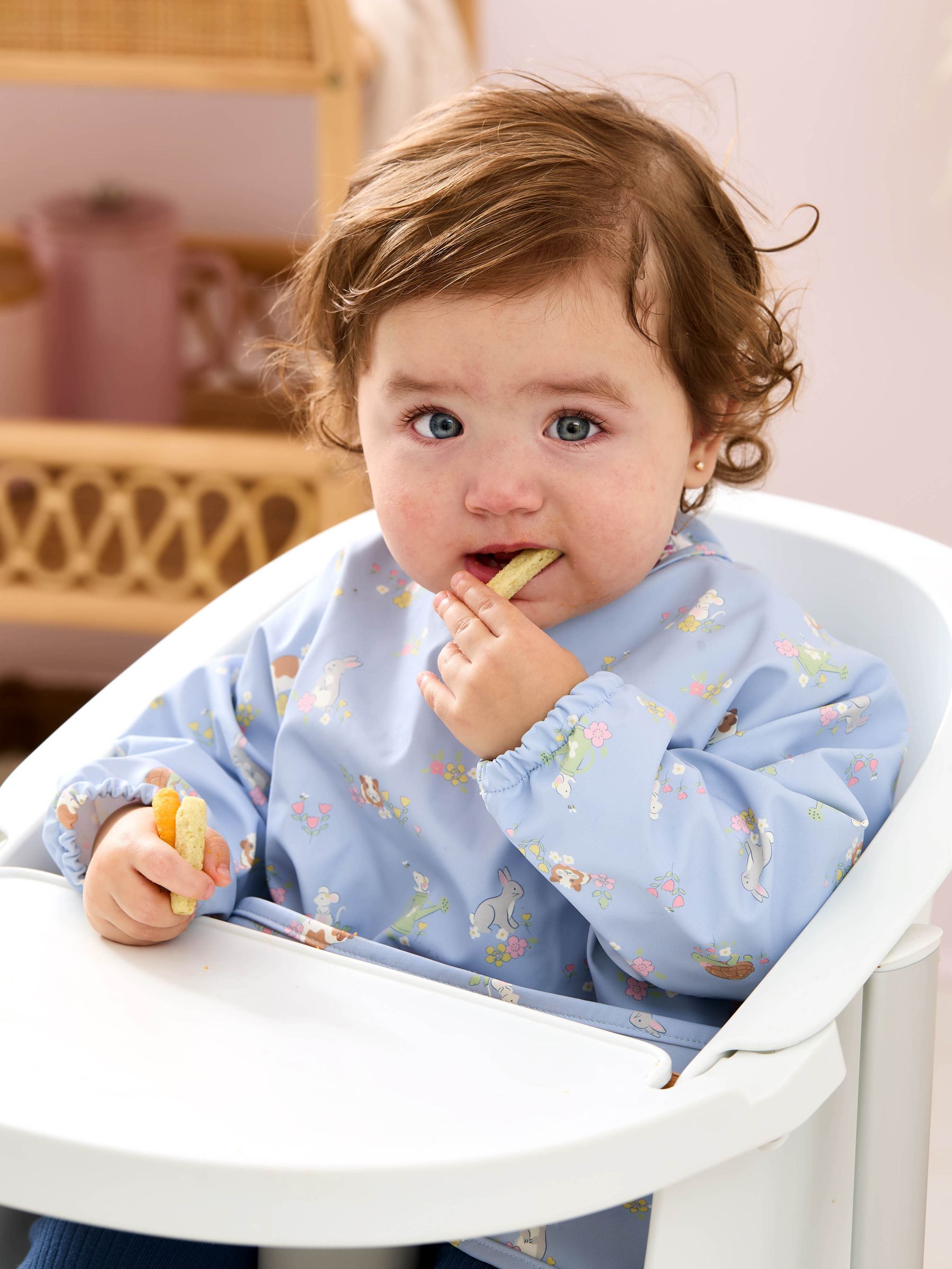 Blue Sleeved Bib