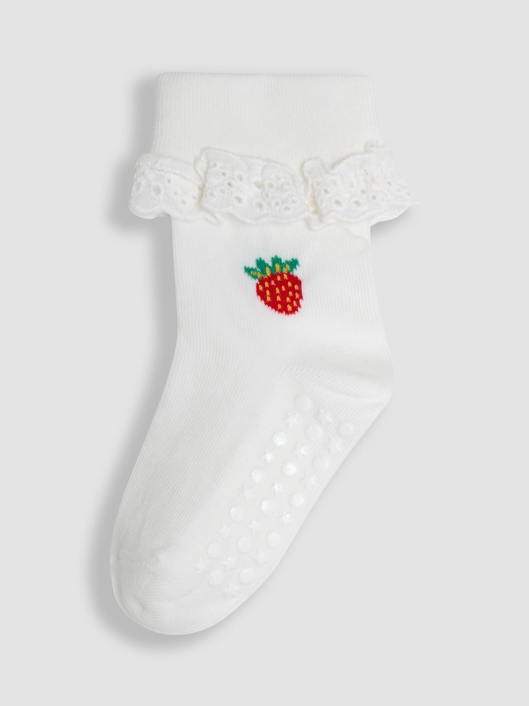 Red 2-Pack Frilly Socks